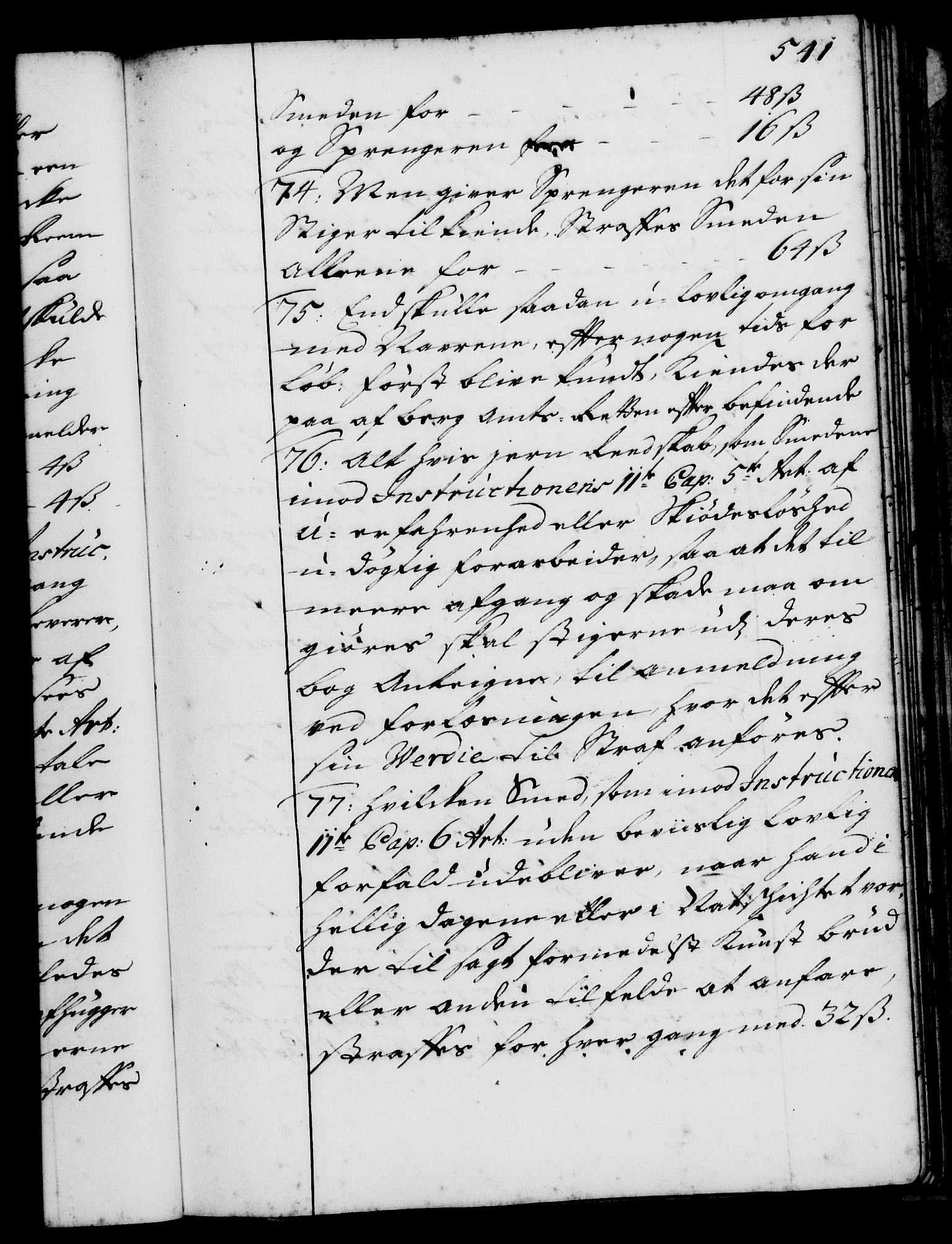 Rentekammeret, Kammerkanselliet, AV/RA-EA-3111/G/Gg/Ggi/L0001: Norsk instruksjonsprotokoll med register (merket RK 53.34), 1720-1729, s. 541