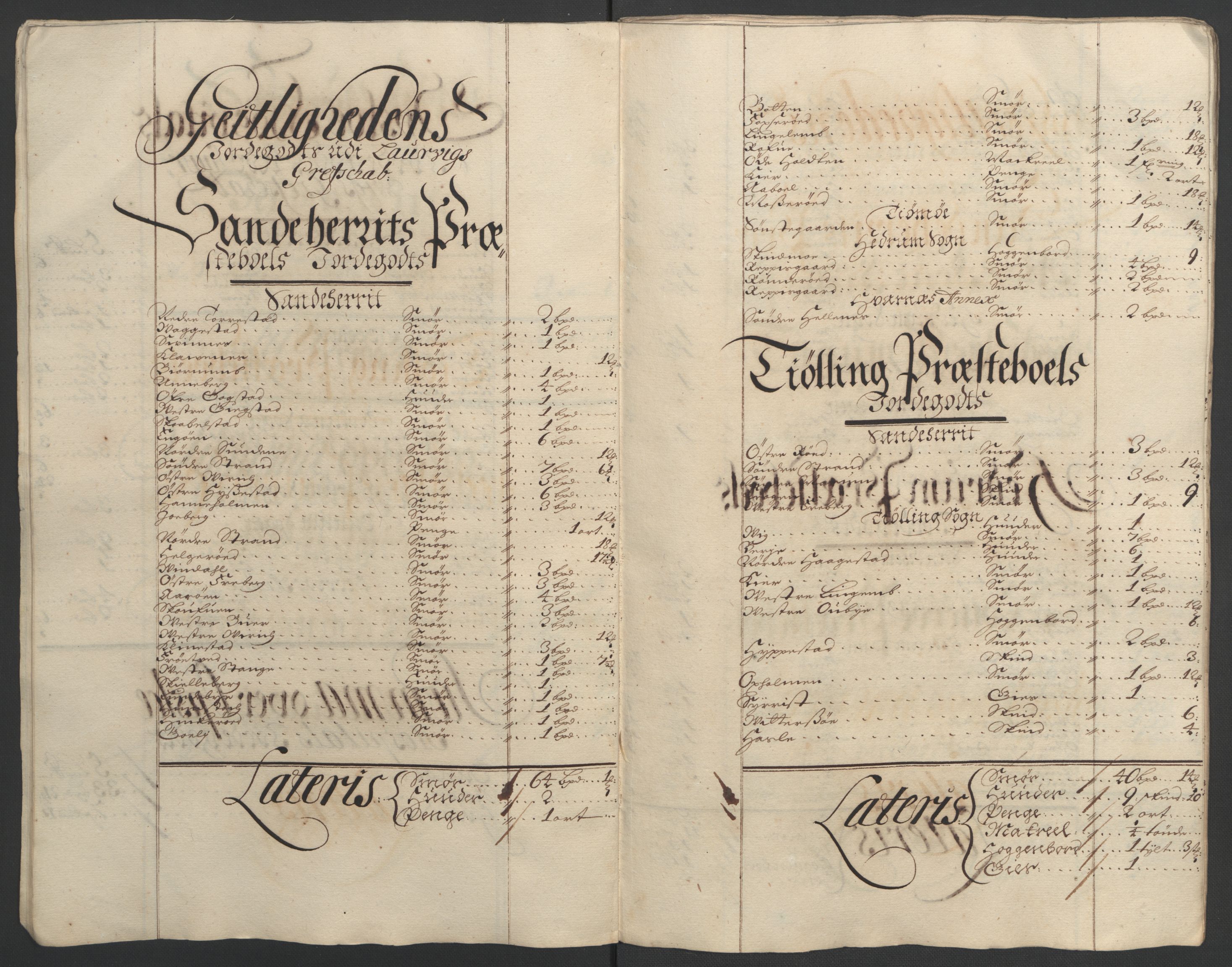 Rentekammeret inntil 1814, Reviderte regnskaper, Fogderegnskap, AV/RA-EA-4092/R33/L1974: Fogderegnskap Larvik grevskap, 1693-1695, s. 26