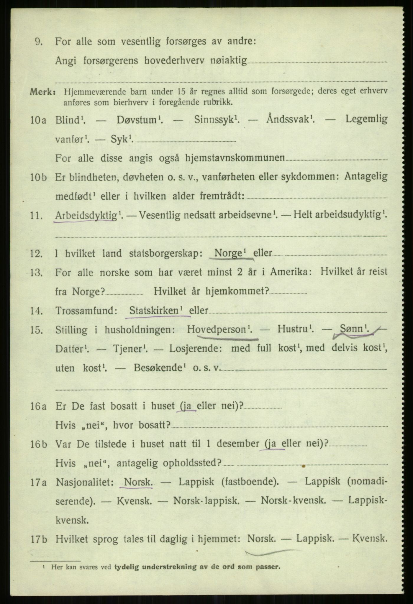SATØ, Folketelling 1920 for 1935 Helgøy herred, 1920, s. 3522
