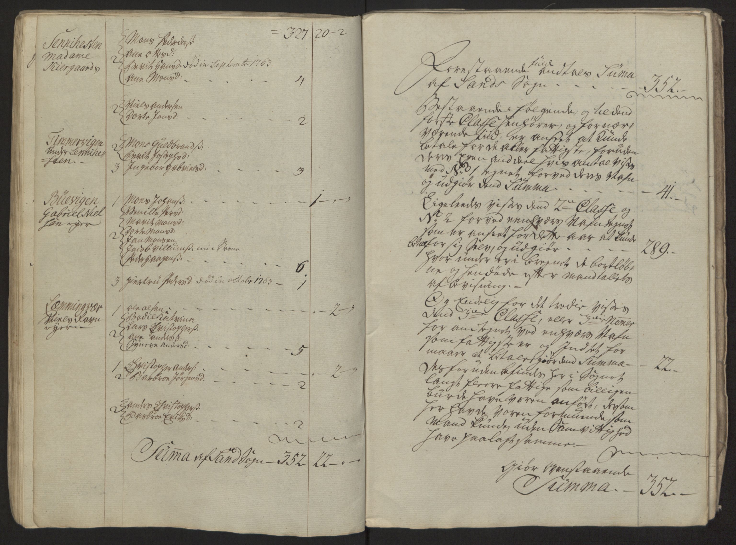 Rentekammeret inntil 1814, Reviderte regnskaper, Fogderegnskap, RA/EA-4092/R68/L4845: Ekstraskatten Senja og Troms, 1762-1765, s. 286