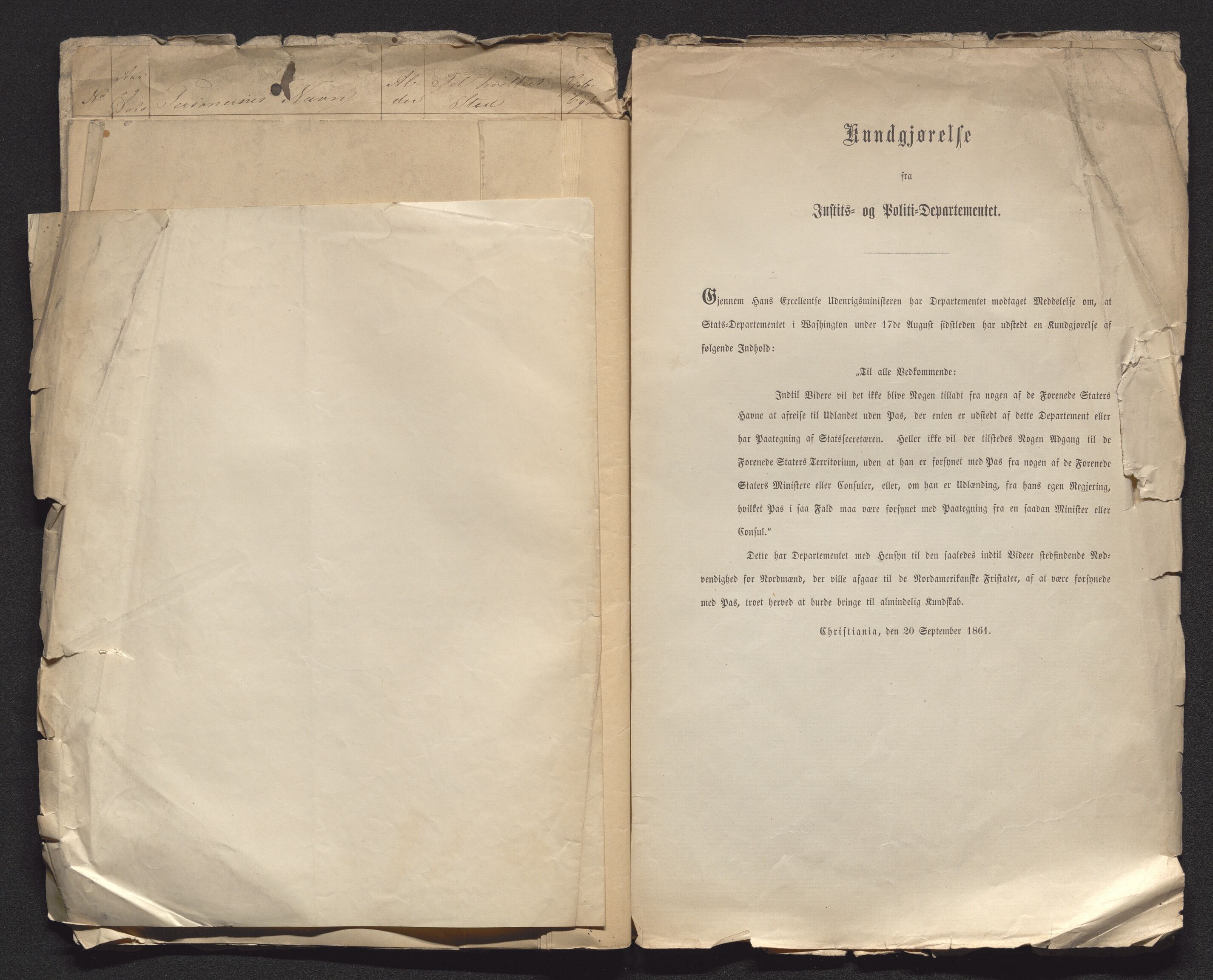 Hallingdal fogderi, AV/SAKO-A-730/J/Ja/L0001/0001: Passjournal og dokumenter vedrørende skyss / Passjournal, 1856-1865