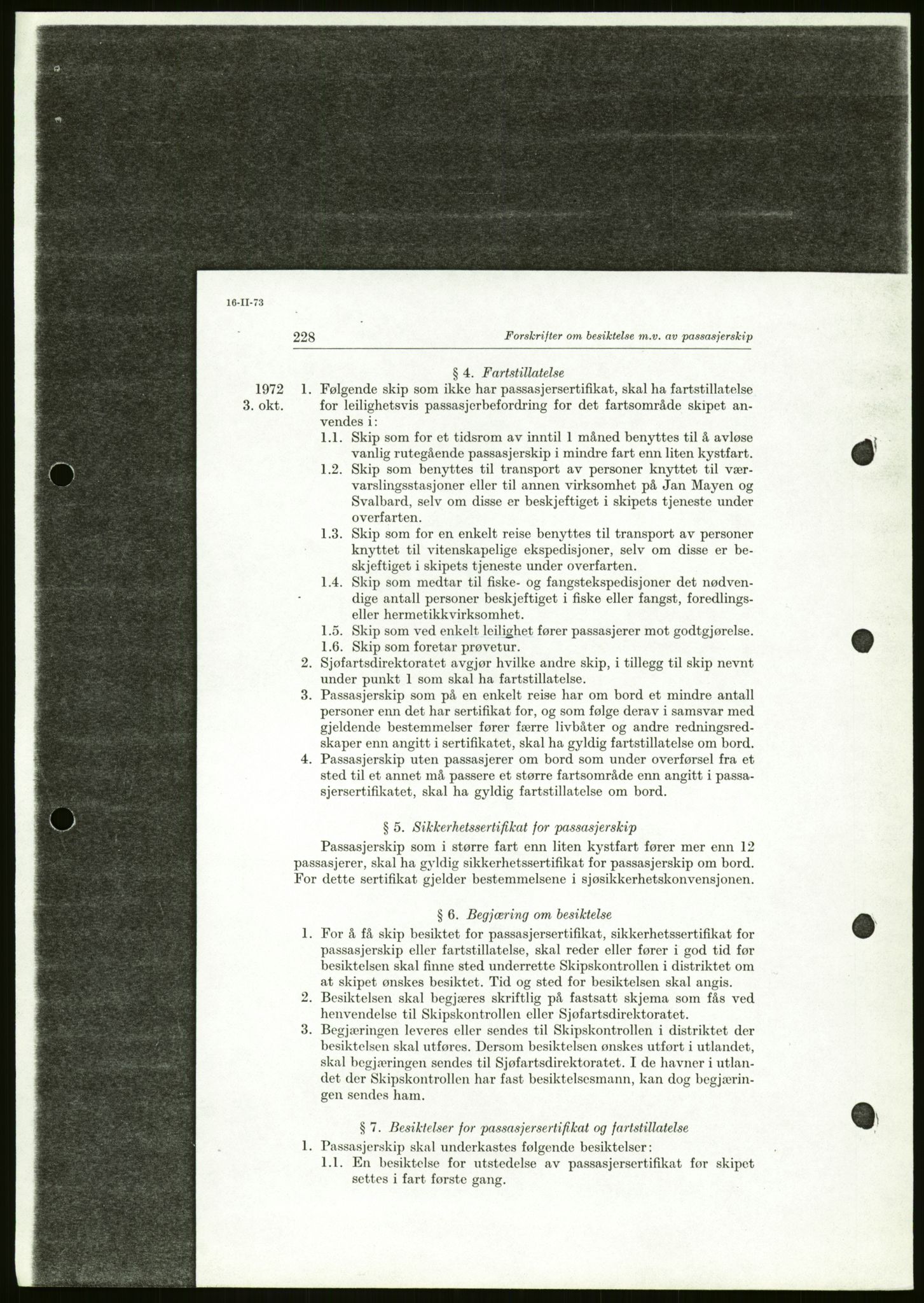 Sjøfartsdirektoratet med forløpere, generelt arkiv, AV/RA-S-1407/D/Du/Duc/L0642/0001: Skipskontrollen - Forskrifter / Forskrift om utleiebåter (2 mapper), 1978-1987, s. 211
