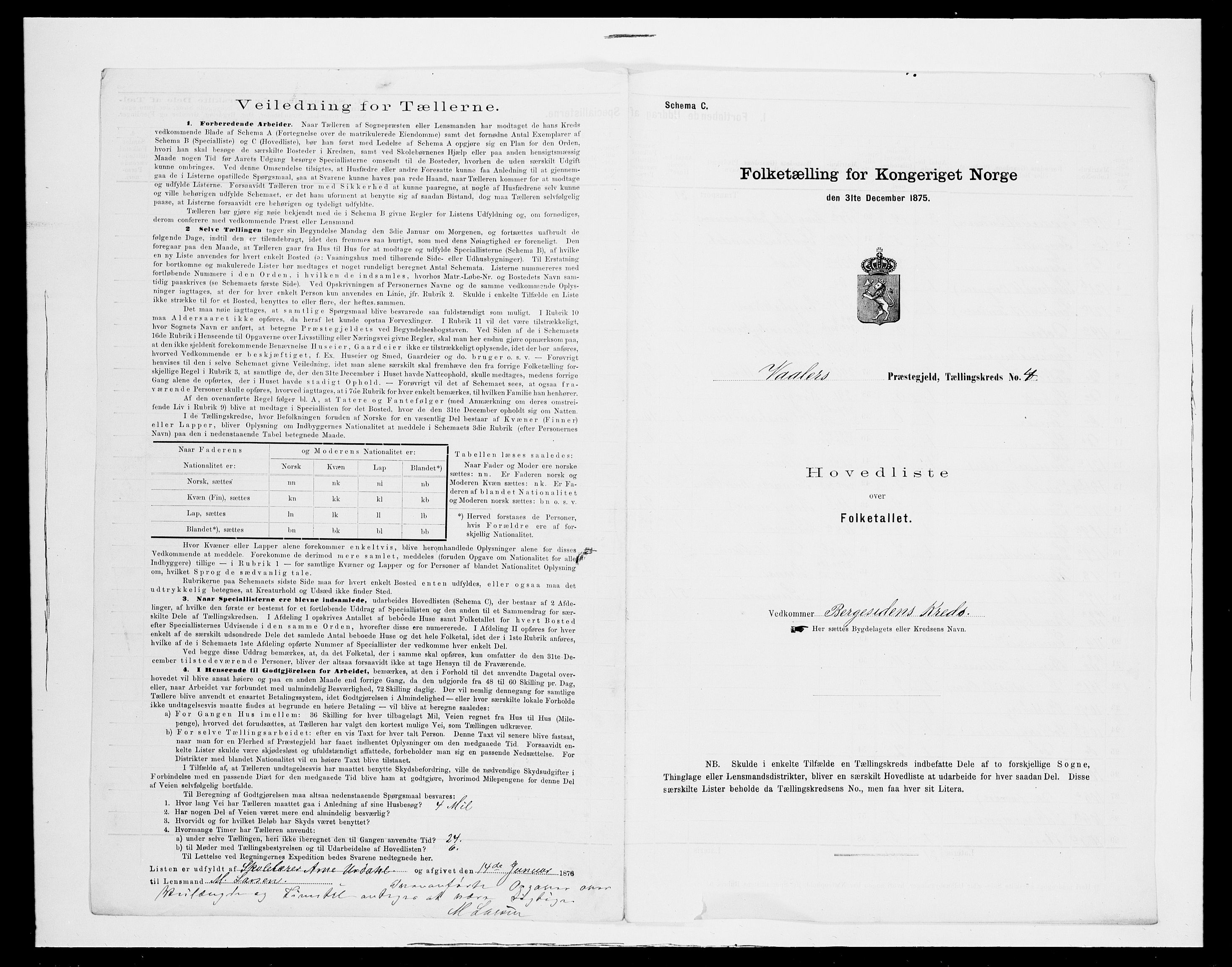 SAH, Folketelling 1875 for 0426P Våler prestegjeld (Hedmark), 1875, s. 22