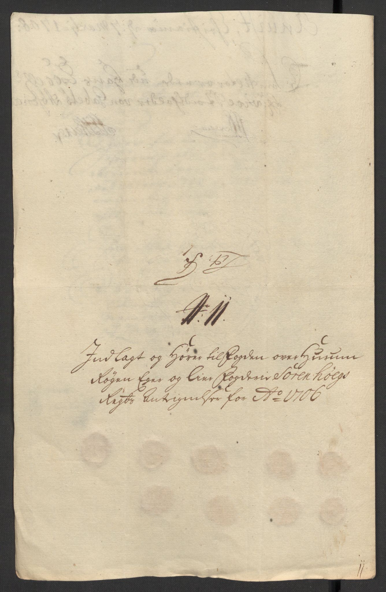 Rentekammeret inntil 1814, Reviderte regnskaper, Fogderegnskap, AV/RA-EA-4092/R30/L1701: Fogderegnskap Hurum, Røyken, Eiker og Lier, 1706-1707, s. 235