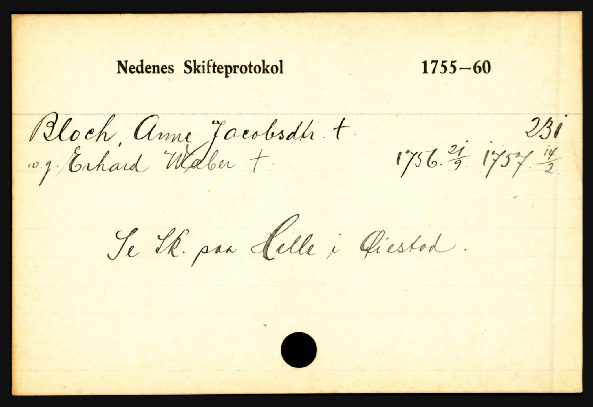 Nedenes sorenskriveri før 1824, AV/SAK-1221-0007/H, s. 3047