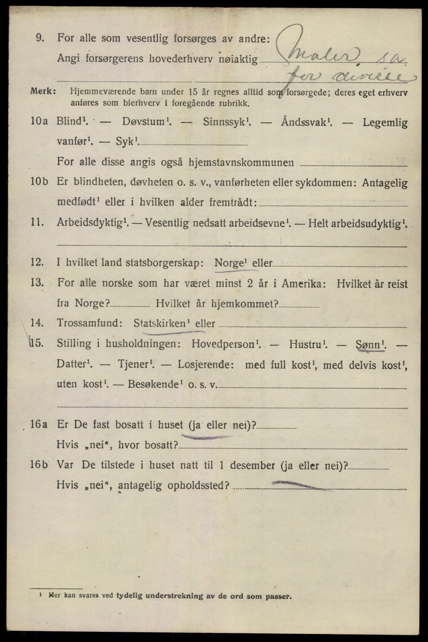 SAO, Folketelling 1920 for 0301 Kristiania kjøpstad, 1920, s. 225646