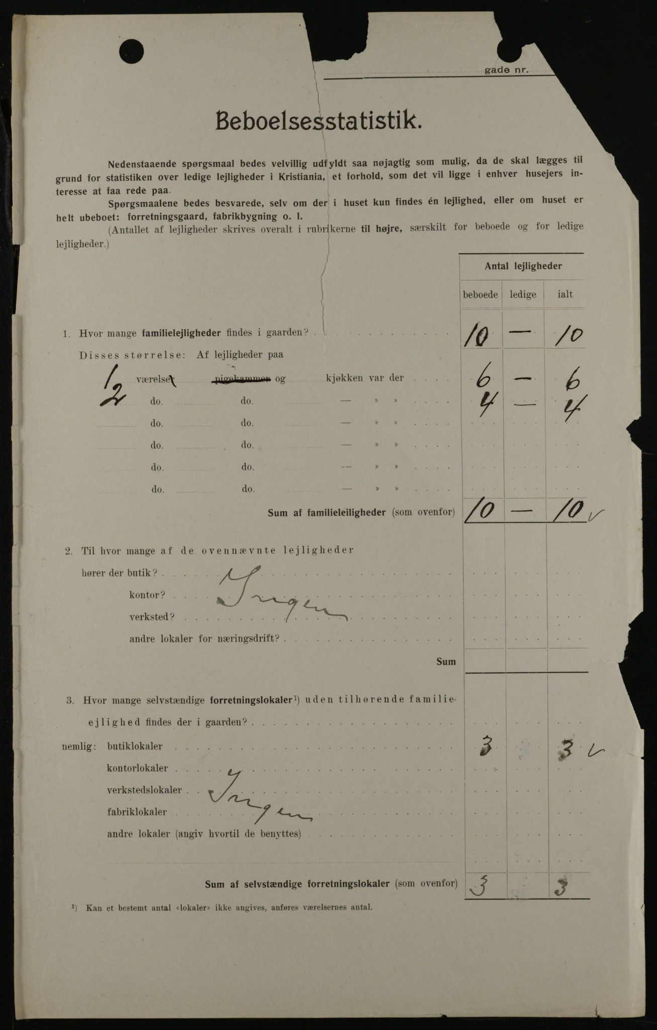OBA, Kommunal folketelling 1.2.1908 for Kristiania kjøpstad, 1908, s. 30716