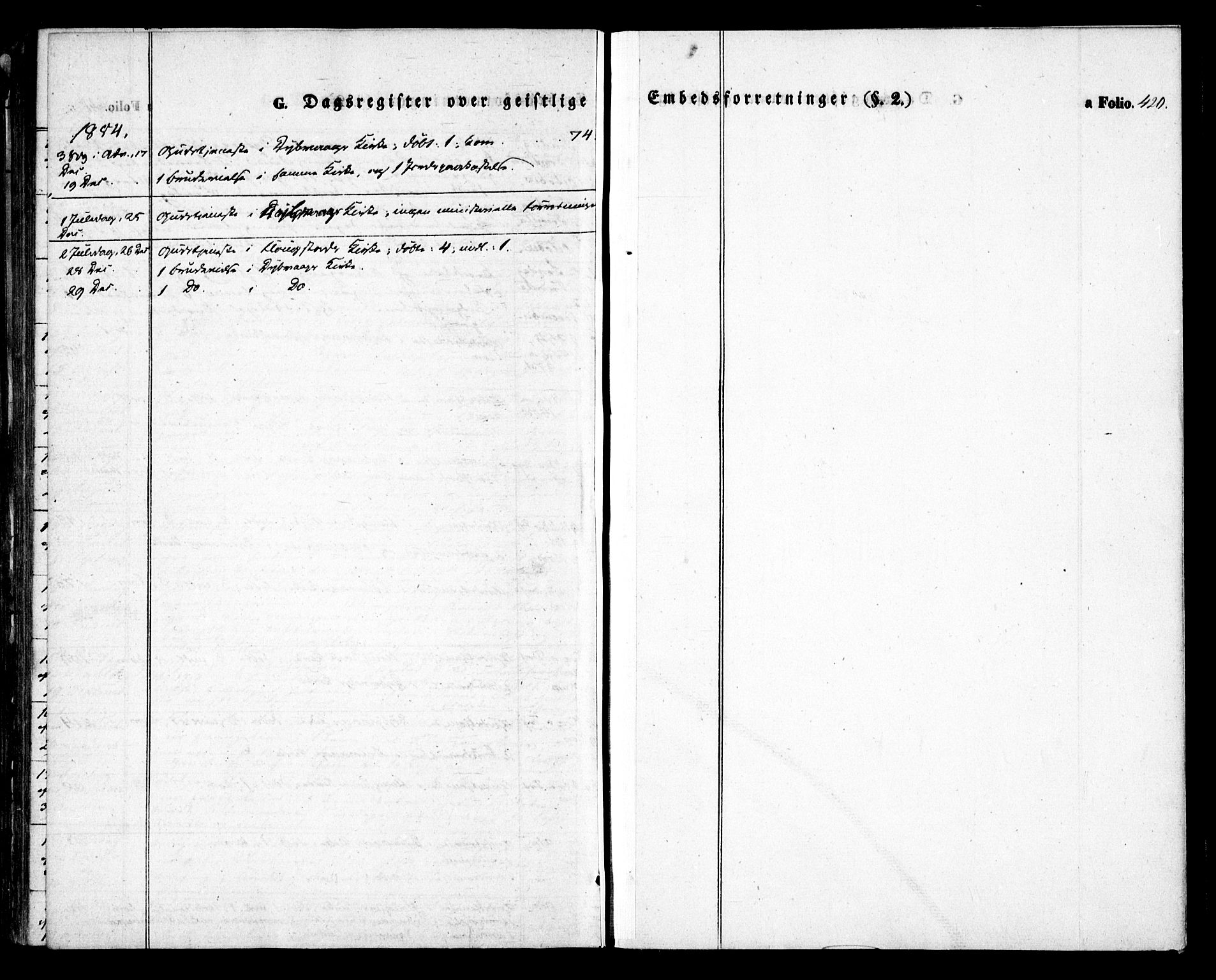 Dypvåg sokneprestkontor, SAK/1111-0007/F/Fa/Faa/L0005: Ministerialbok nr. A 5, 1841-1854, s. 420