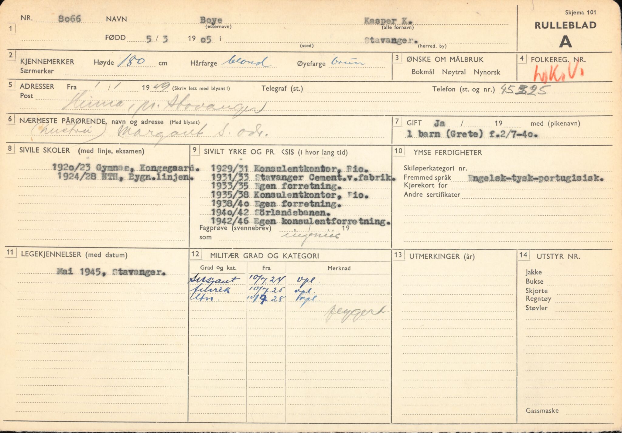 Forsvaret, Forsvarets overkommando/Luftforsvarsstaben, AV/RA-RAFA-4079/P/Pa/L0013: Personellmapper, 1905, s. 32