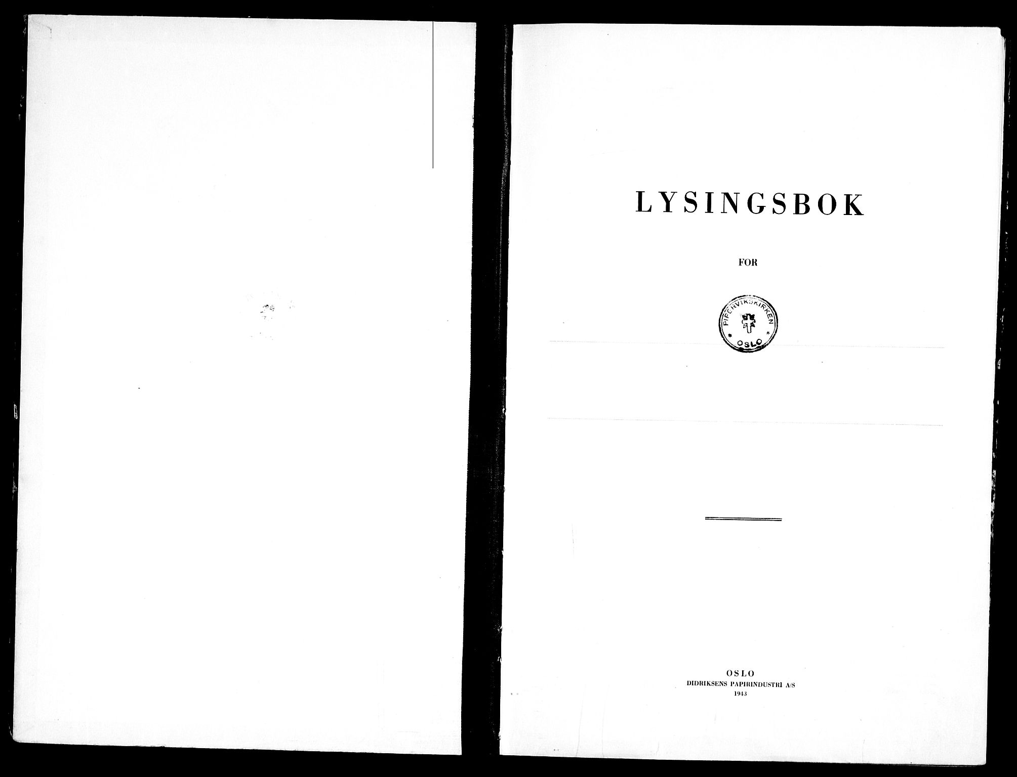 Piperviken prestekontor Kirkebøker, AV/SAO-A-10874/H/L0003: Lysningsprotokoll nr. 3, 1945-1959