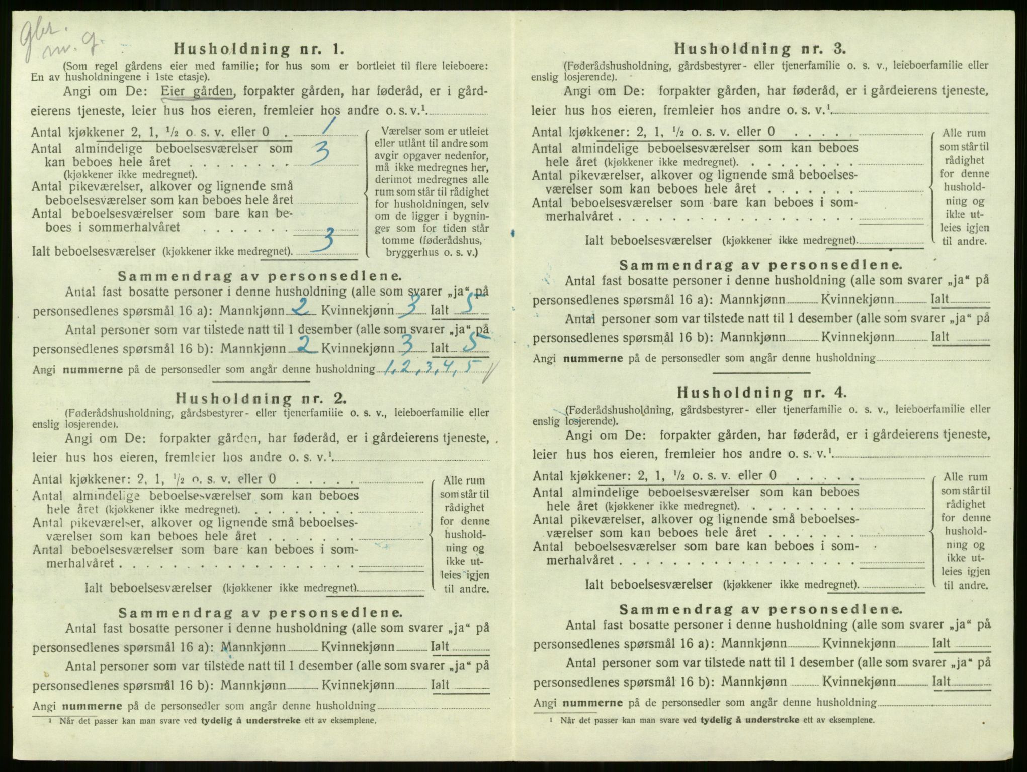 SAKO, Folketelling 1920 for 0719 Andebu herred, 1920, s. 1147
