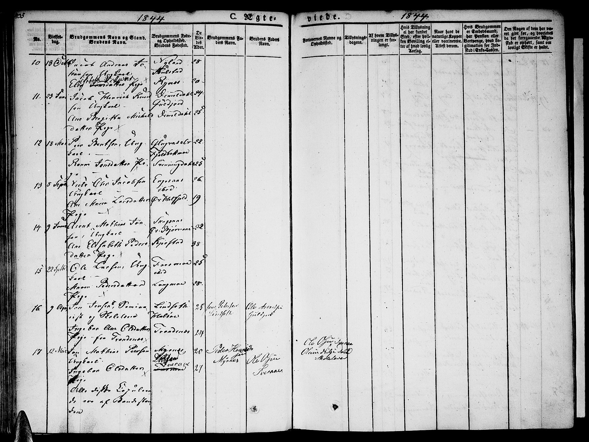 Ministerialprotokoller, klokkerbøker og fødselsregistre - Nordland, AV/SAT-A-1459/820/L0290: Ministerialbok nr. 820A11, 1826-1845, s. 435