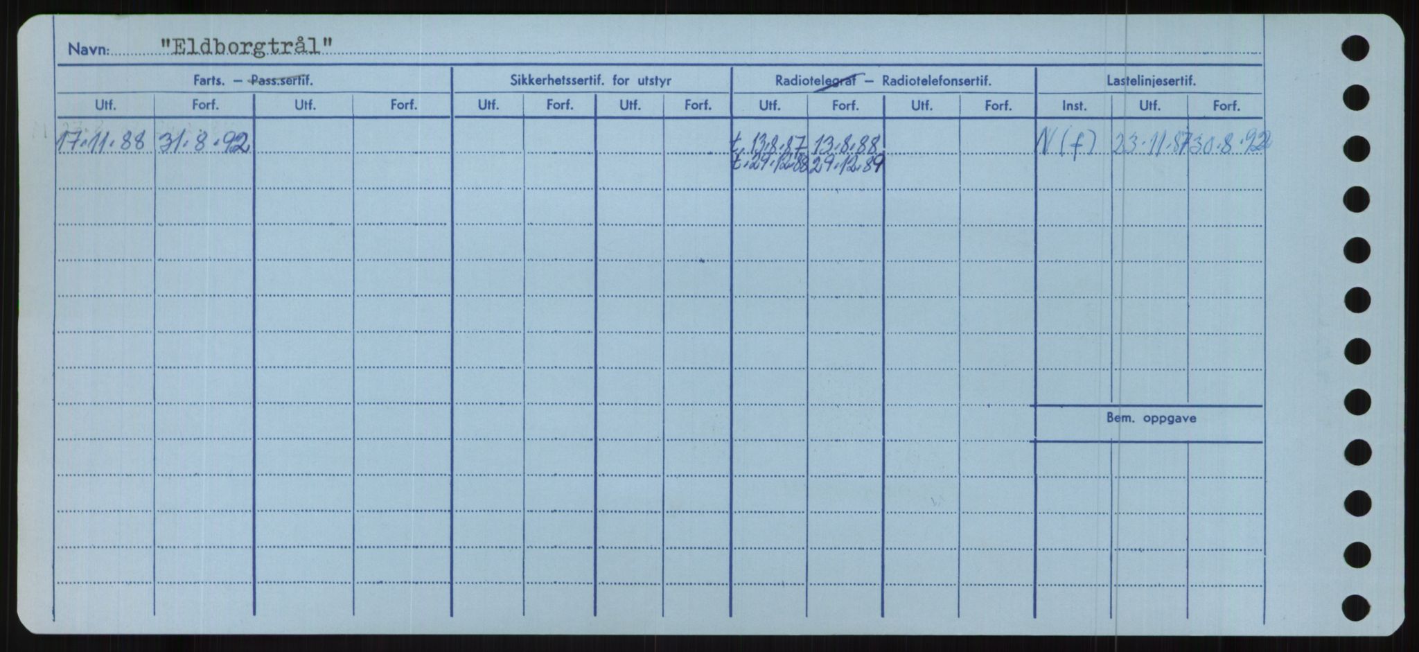 Sjøfartsdirektoratet med forløpere, Skipsmålingen, RA/S-1627/H/Ha/L0002/0001: Fartøy, Eik-Hill / Fartøy, Eik-F, s. 60