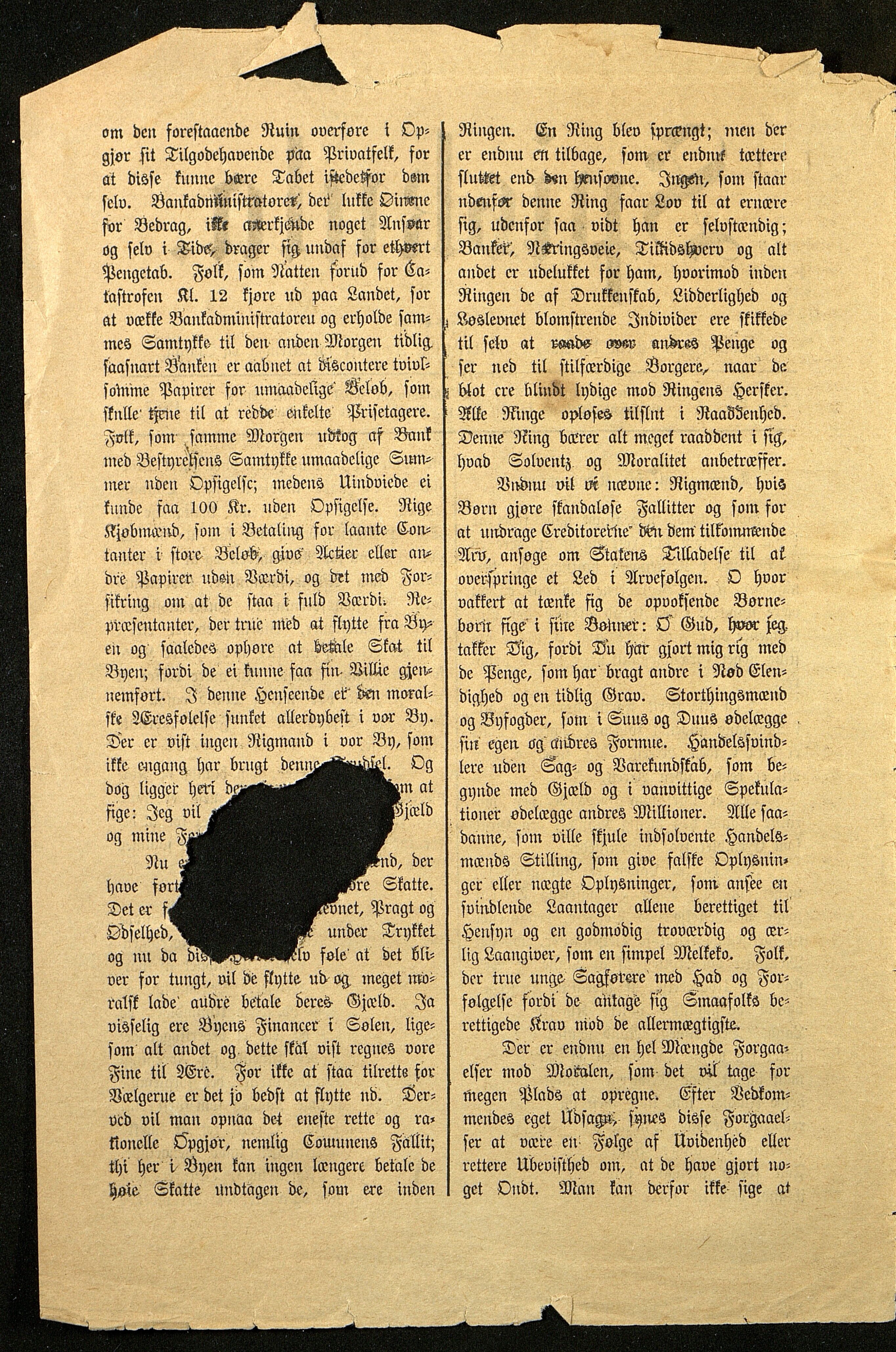 Spidskuglen, AAKS/PA-2823/X/L0001/0001: Spidskuglen / Årg. 1887, nr. 1–2, 4–23, 25–36, 1887