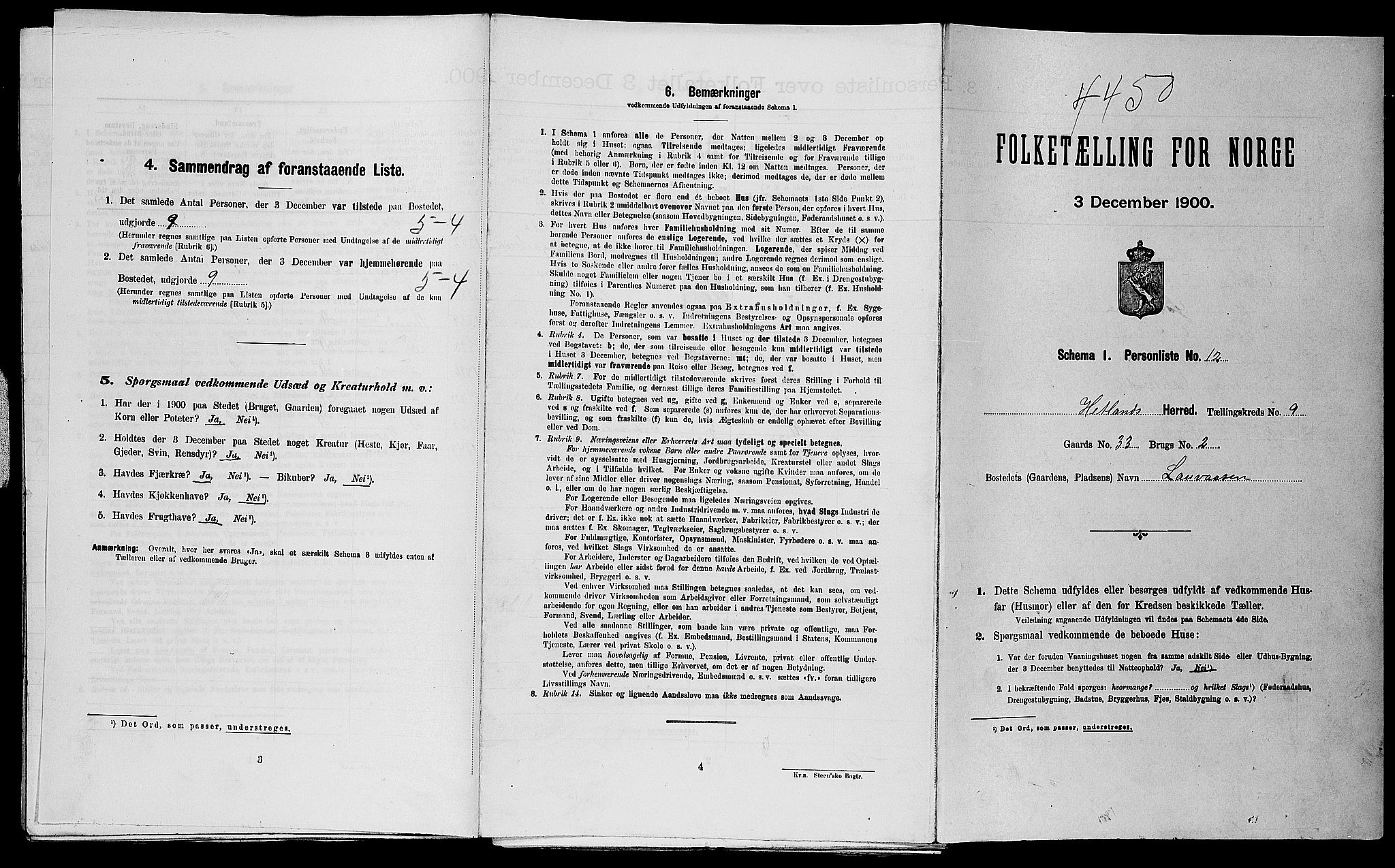 SAST, Folketelling 1900 for 1126 Hetland herred, 1900, s. 1363