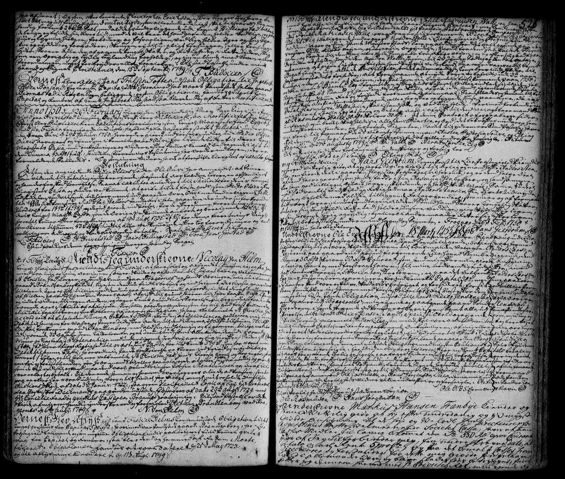 Lier, Røyken og Hurum sorenskriveri, SAKO/A-89/G/Ga/Gaa/L0002: Pantebok nr. II, 1725-1755, s. 526
