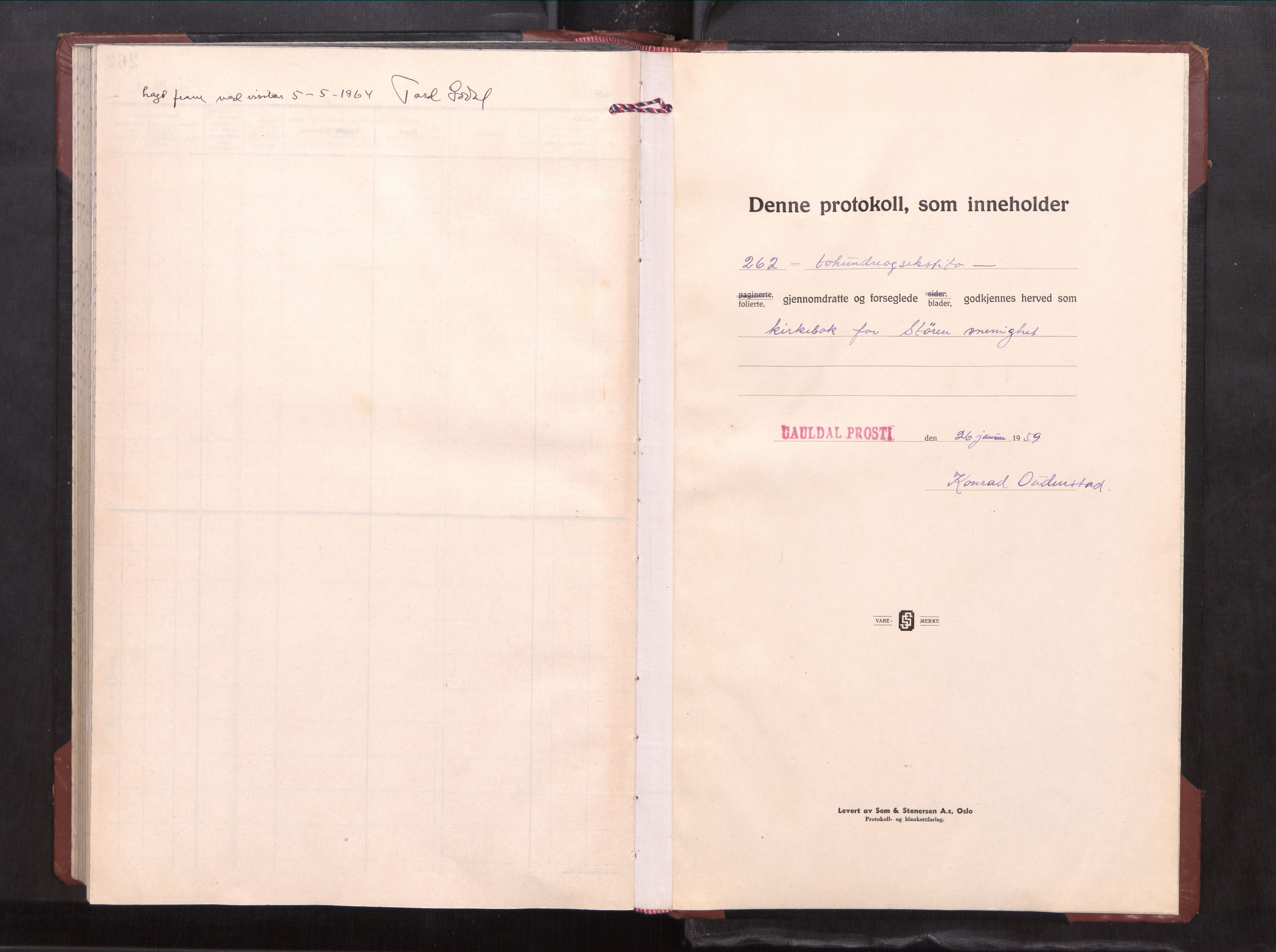 Ministerialprotokoller, klokkerbøker og fødselsregistre - Sør-Trøndelag, AV/SAT-A-1456/687/L1020: Klokkerbok nr. 687---, 1956-1979