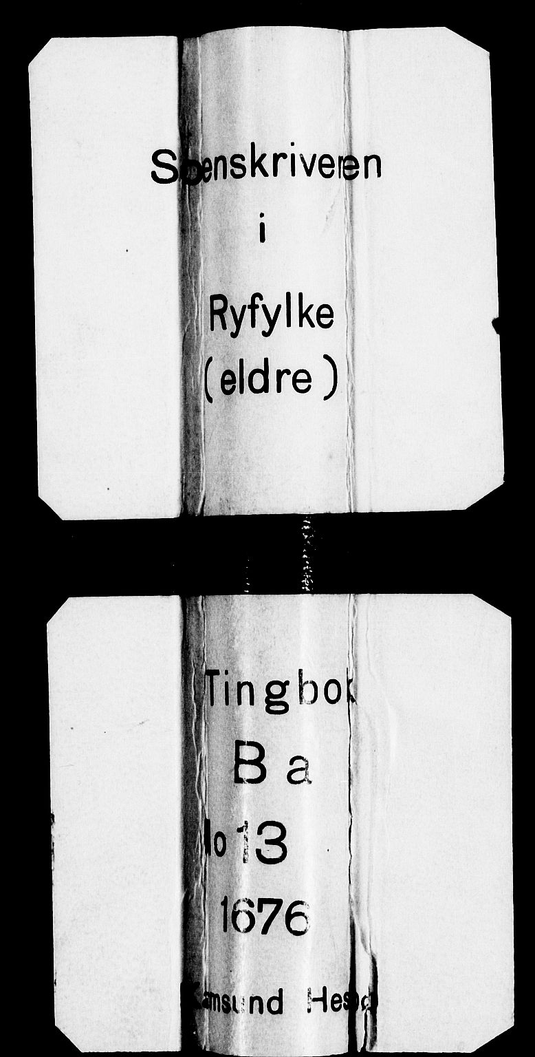 Ryfylke tingrett, SAST/A-100055/001/I/IB/IBBa/L0013: Tingbok, Karmsund og Hesby, 1676