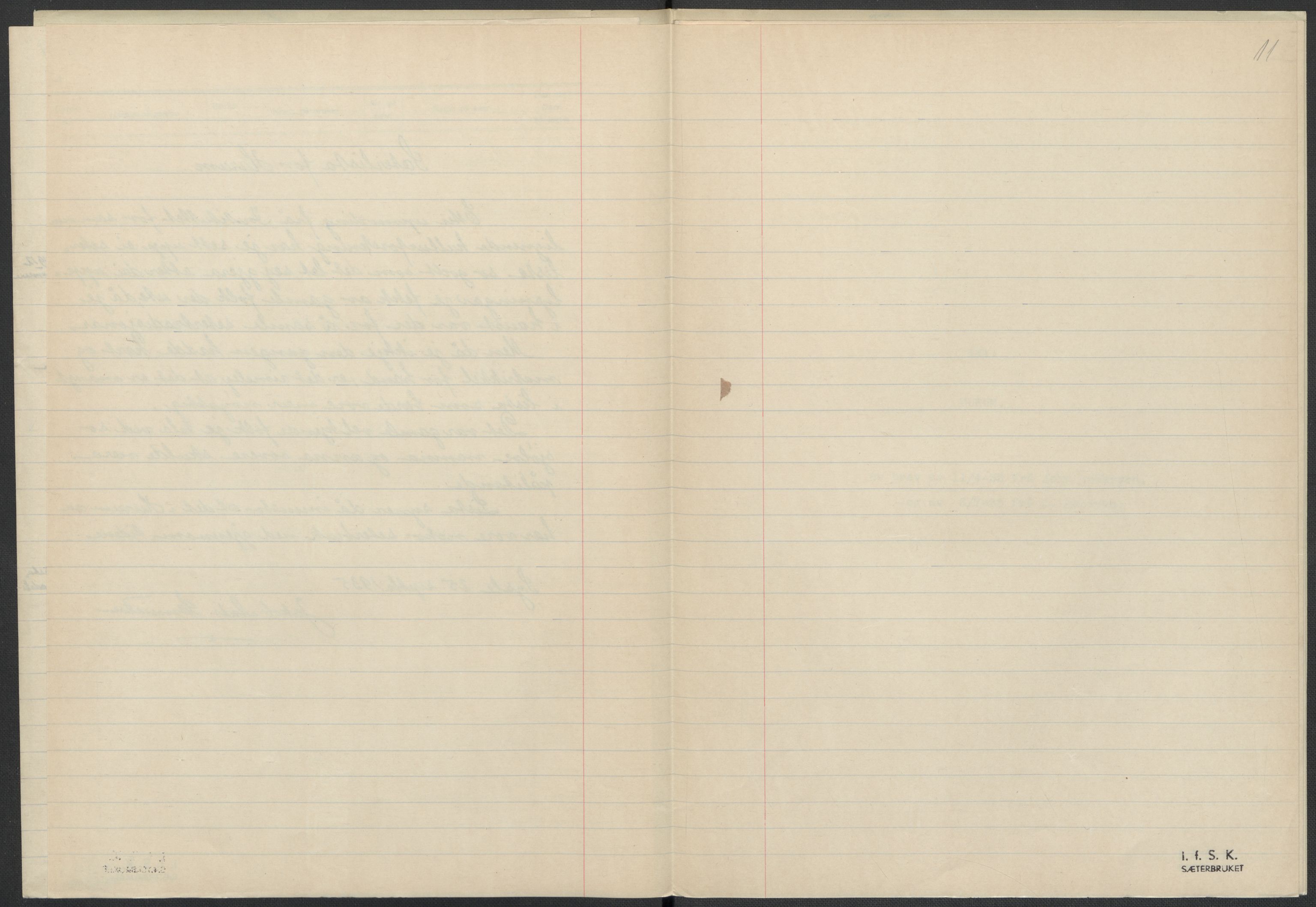 Instituttet for sammenlignende kulturforskning, AV/RA-PA-0424/F/Fc/L0006/0002: Eske B6: / Buskerud (perm XIV), 1934-1940, s. 11