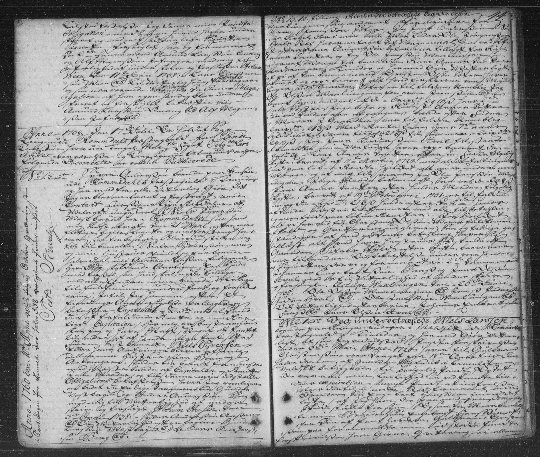 Hedemarken sorenskriveri, SAH/TING-034/H/Hb/L0005: Pantebok nr. 5, 1738-1744, s. 44