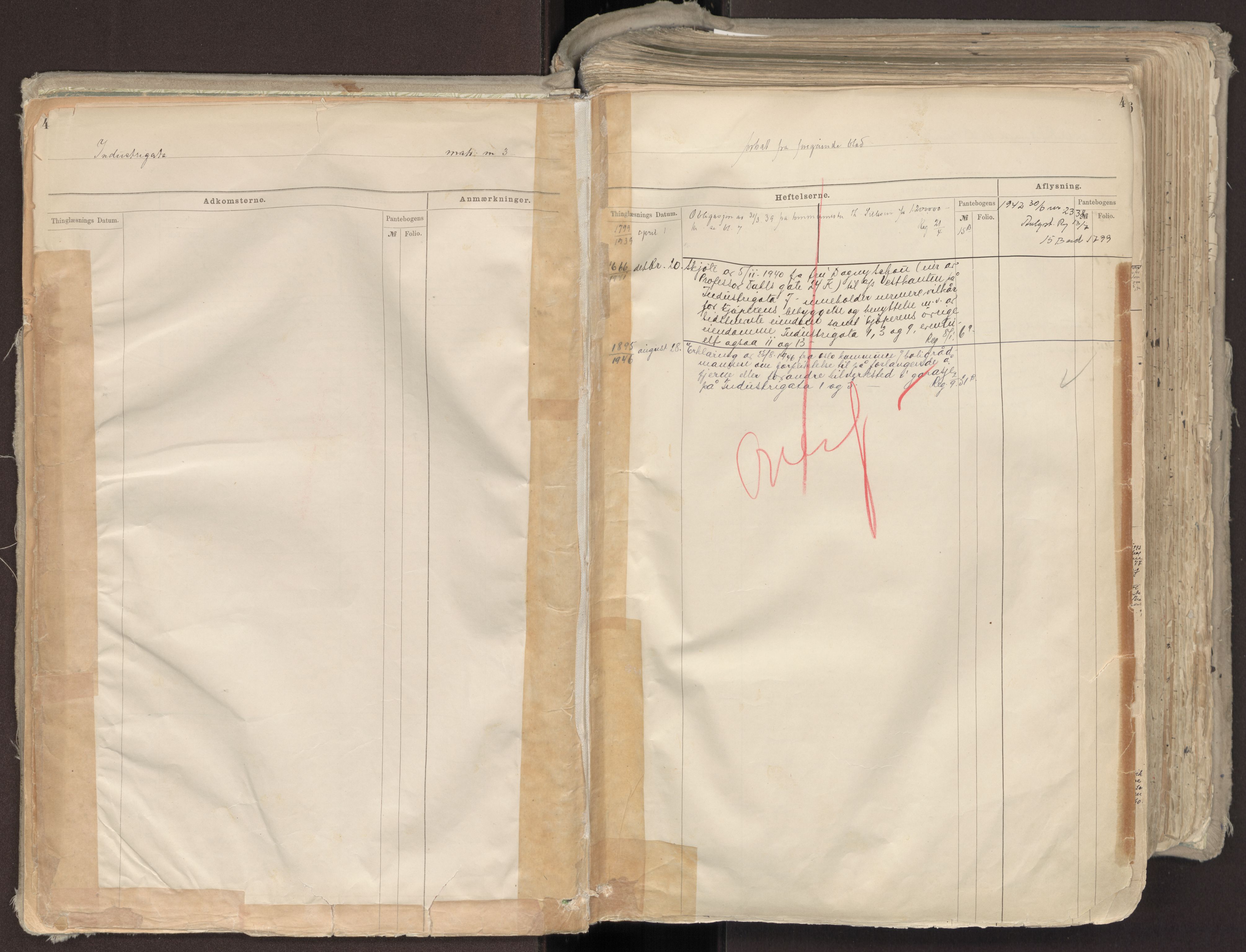 Oslo byskriverembete, AV/SAO-A-10227/G/Ga/Gab/Gabb/L0008: Panteregister nr. V, 1882-1950, s. 4