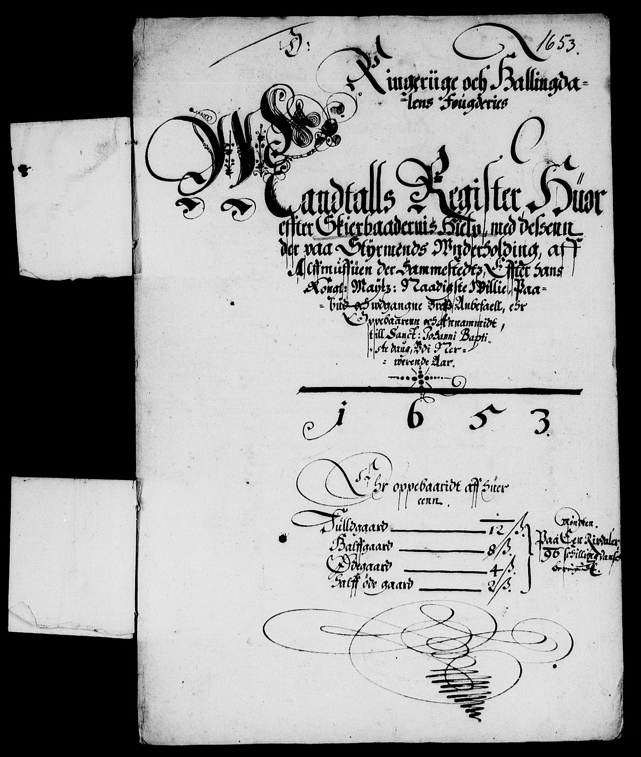 Rentekammeret inntil 1814, Reviderte regnskaper, Lensregnskaper, AV/RA-EA-5023/R/Rb/Rba/L0219: Akershus len, 1653