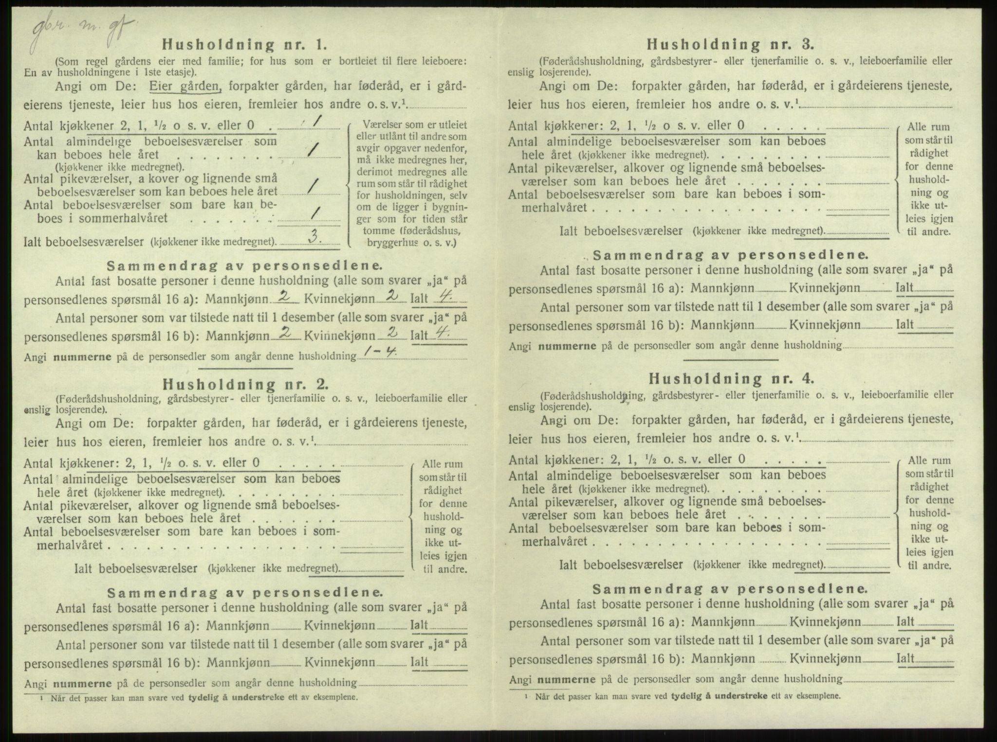 SAB, Folketelling 1920 for 1431 Jølster herred, 1920, s. 623