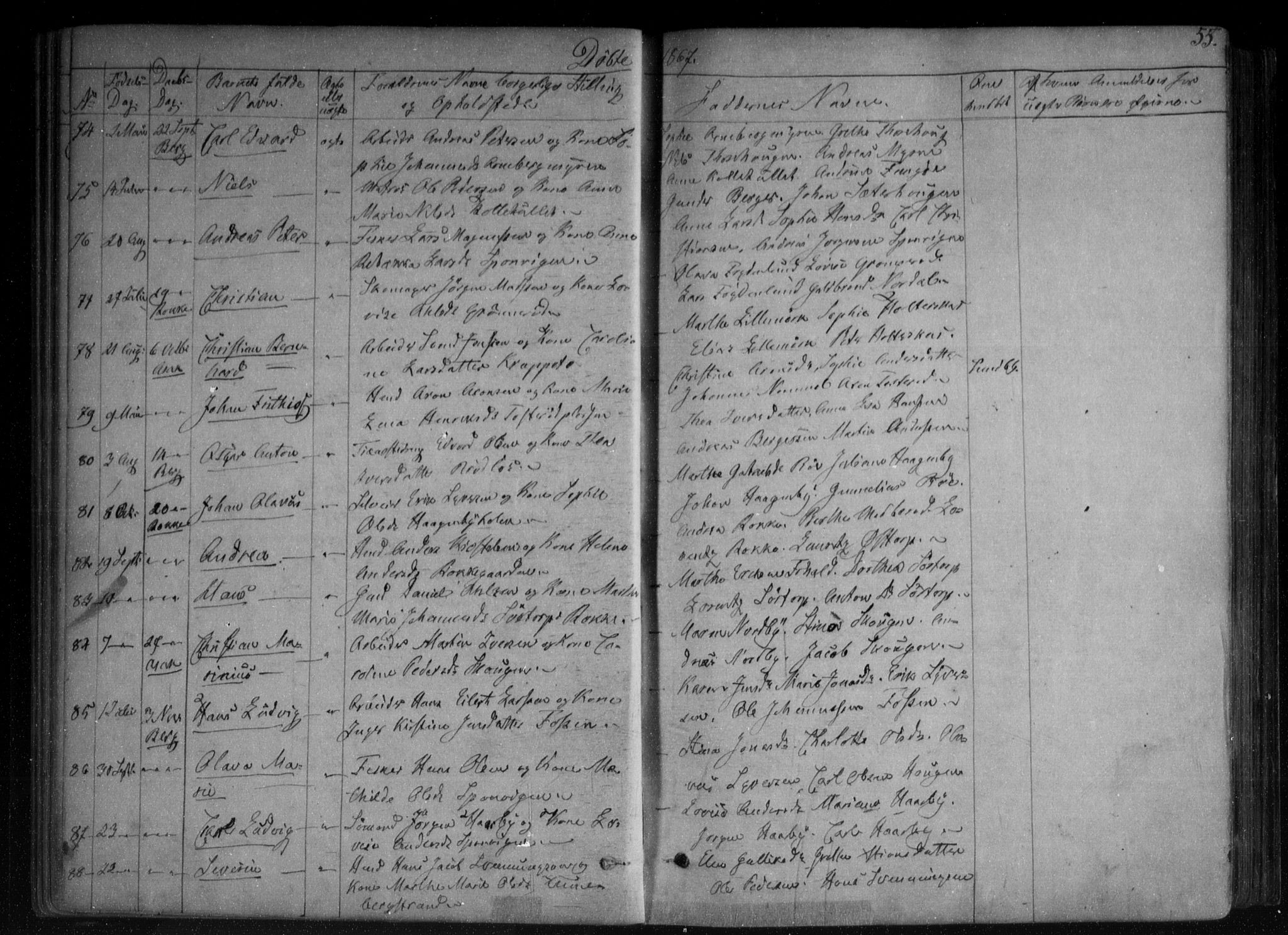 Berg prestekontor Kirkebøker, AV/SAO-A-10902/F/Fa/L0005: Ministerialbok nr. I 5, 1861-1877, s. 55
