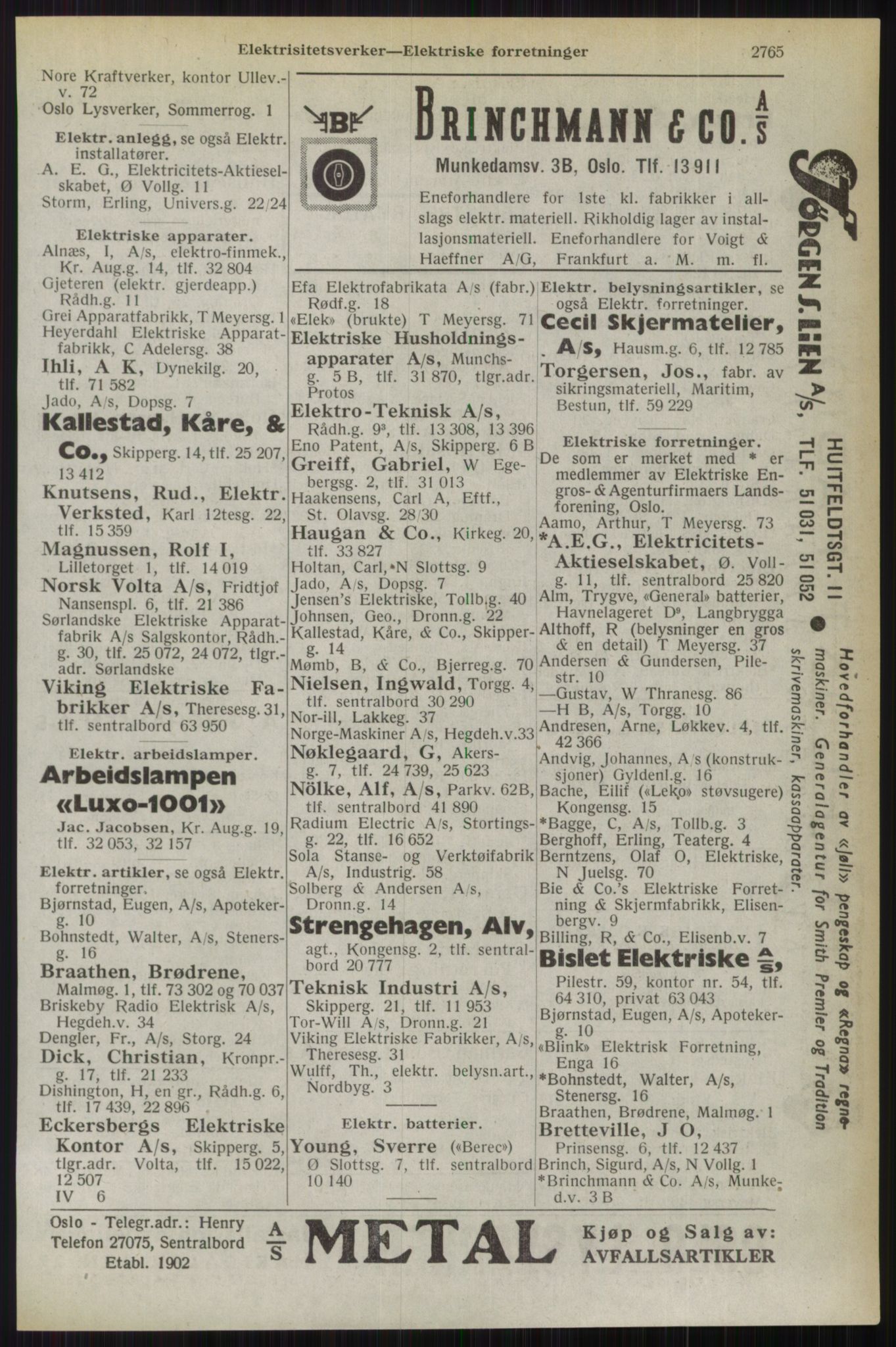 Kristiania/Oslo adressebok, PUBL/-, 1944, s. 2765