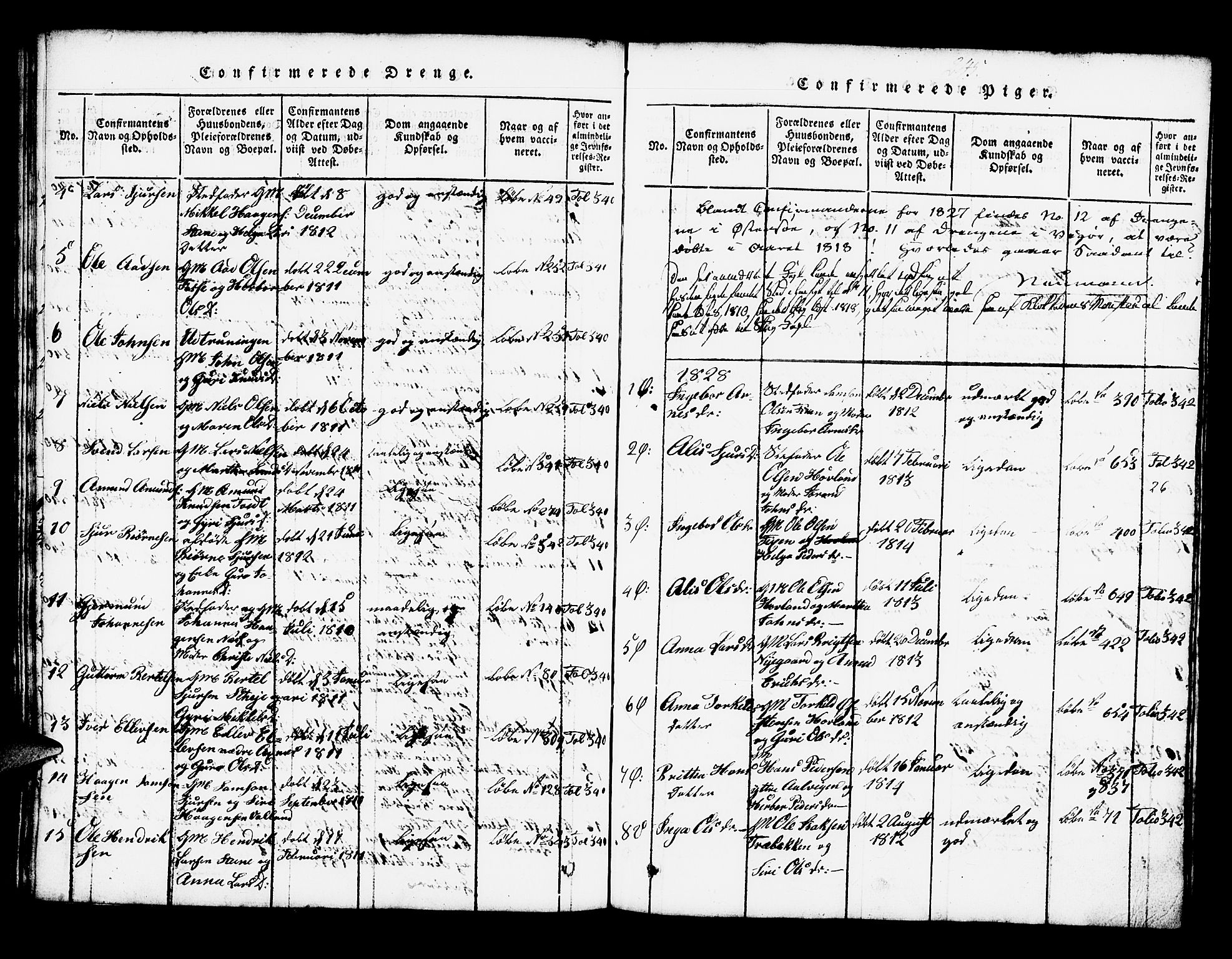 Kvam sokneprestembete, AV/SAB-A-76201/H/Haa: Ministerialbok nr. A 6, 1818-1832, s. 245