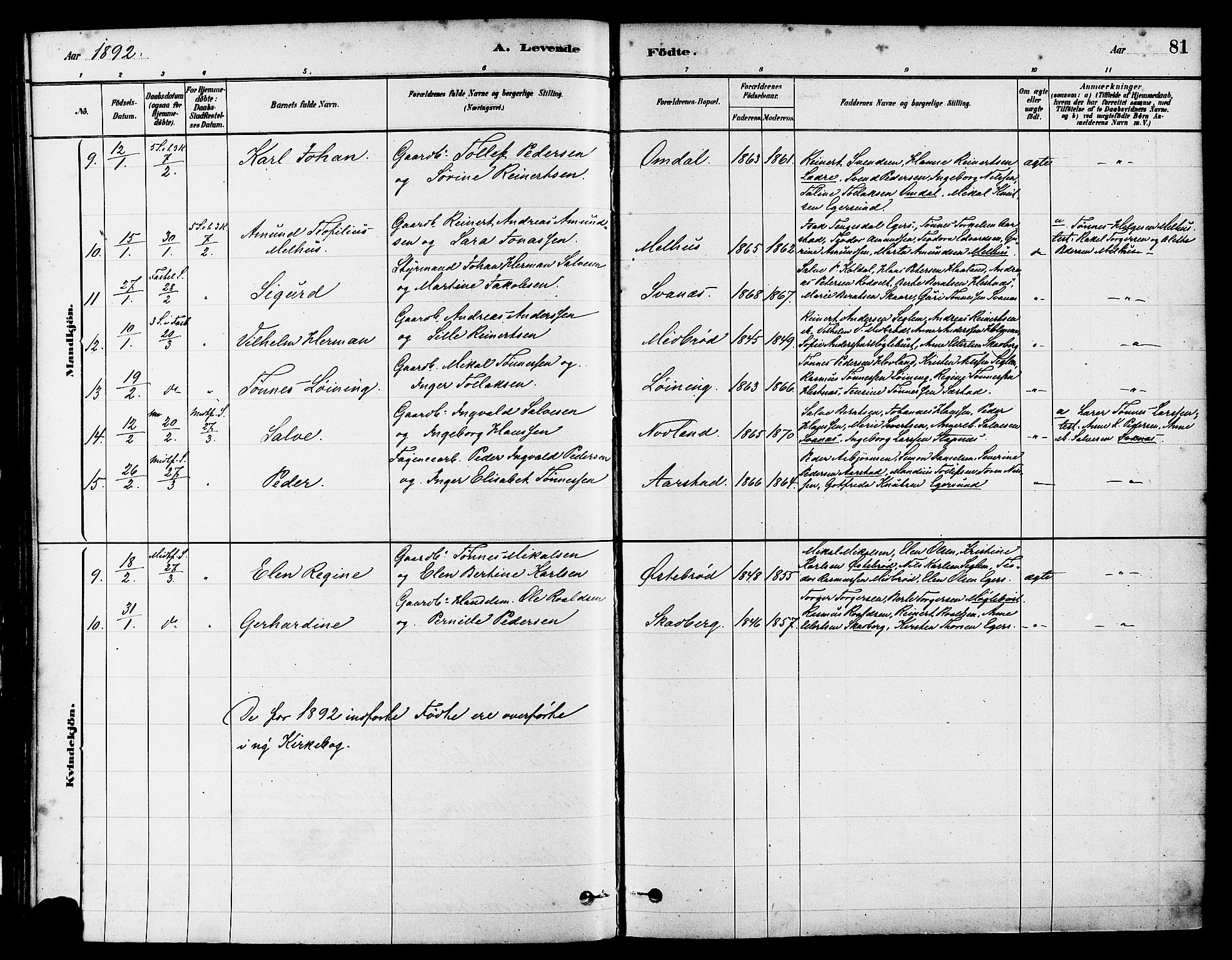 Eigersund sokneprestkontor, AV/SAST-A-101807/S08/L0017: Ministerialbok nr. A 14, 1879-1892, s. 81