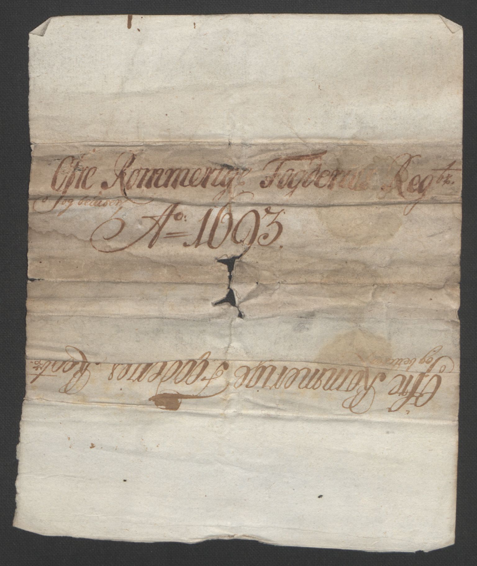 Rentekammeret inntil 1814, Reviderte regnskaper, Fogderegnskap, RA/EA-4092/R12/L0705: Fogderegnskap Øvre Romerike, 1693, s. 3