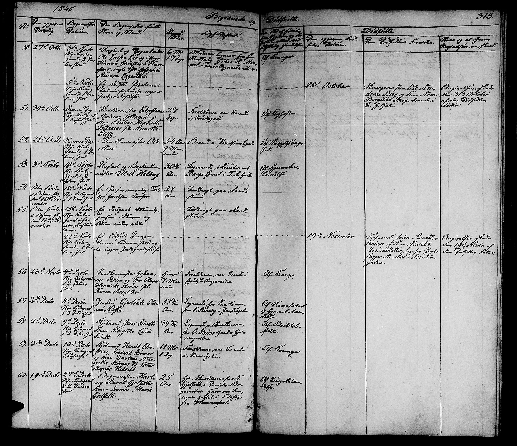 Ministerialprotokoller, klokkerbøker og fødselsregistre - Sør-Trøndelag, SAT/A-1456/602/L0136: Klokkerbok nr. 602C04, 1833-1845, s. 313