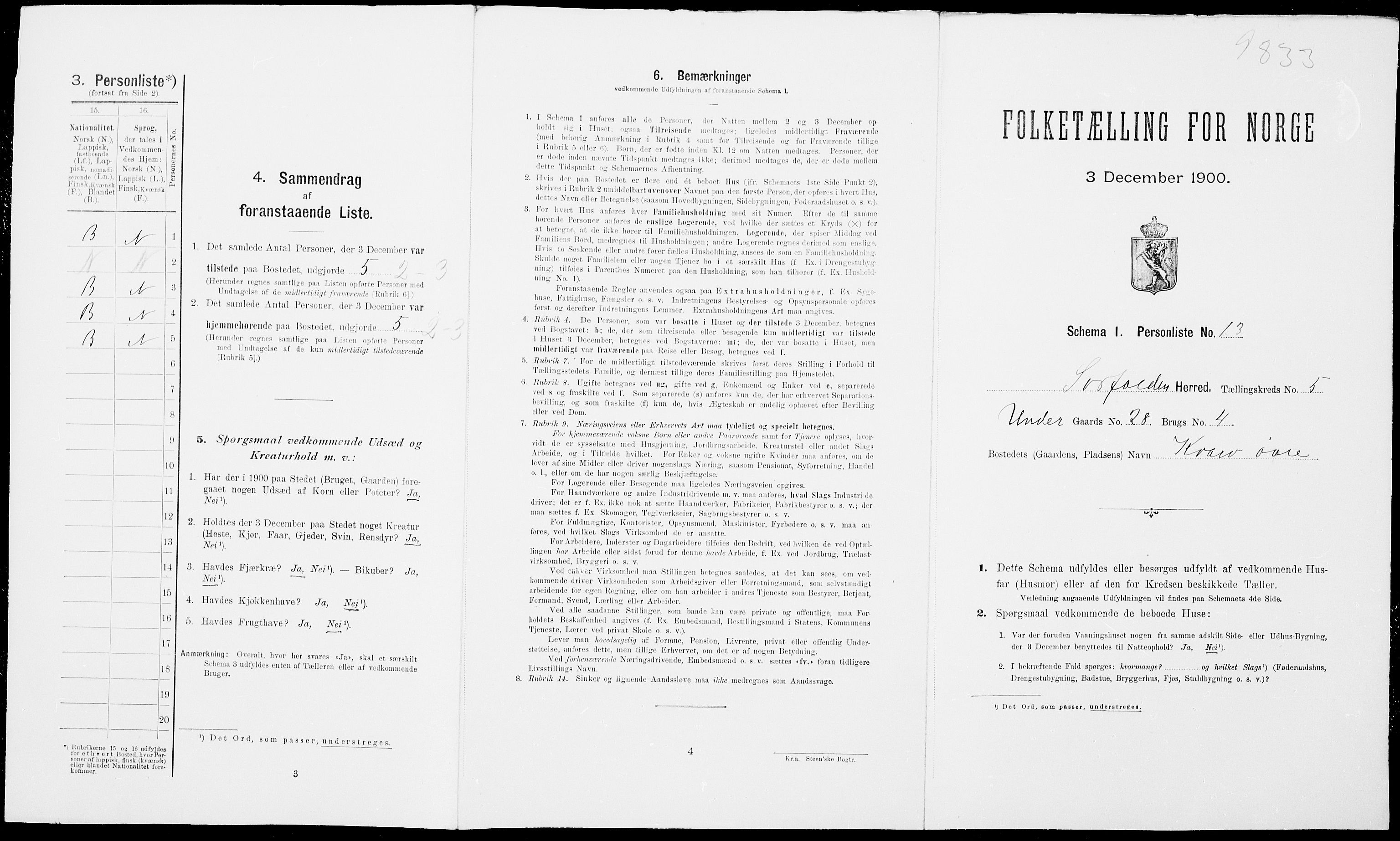 SAT, Folketelling 1900 for 1845 Sørfold herred, 1900, s. 276