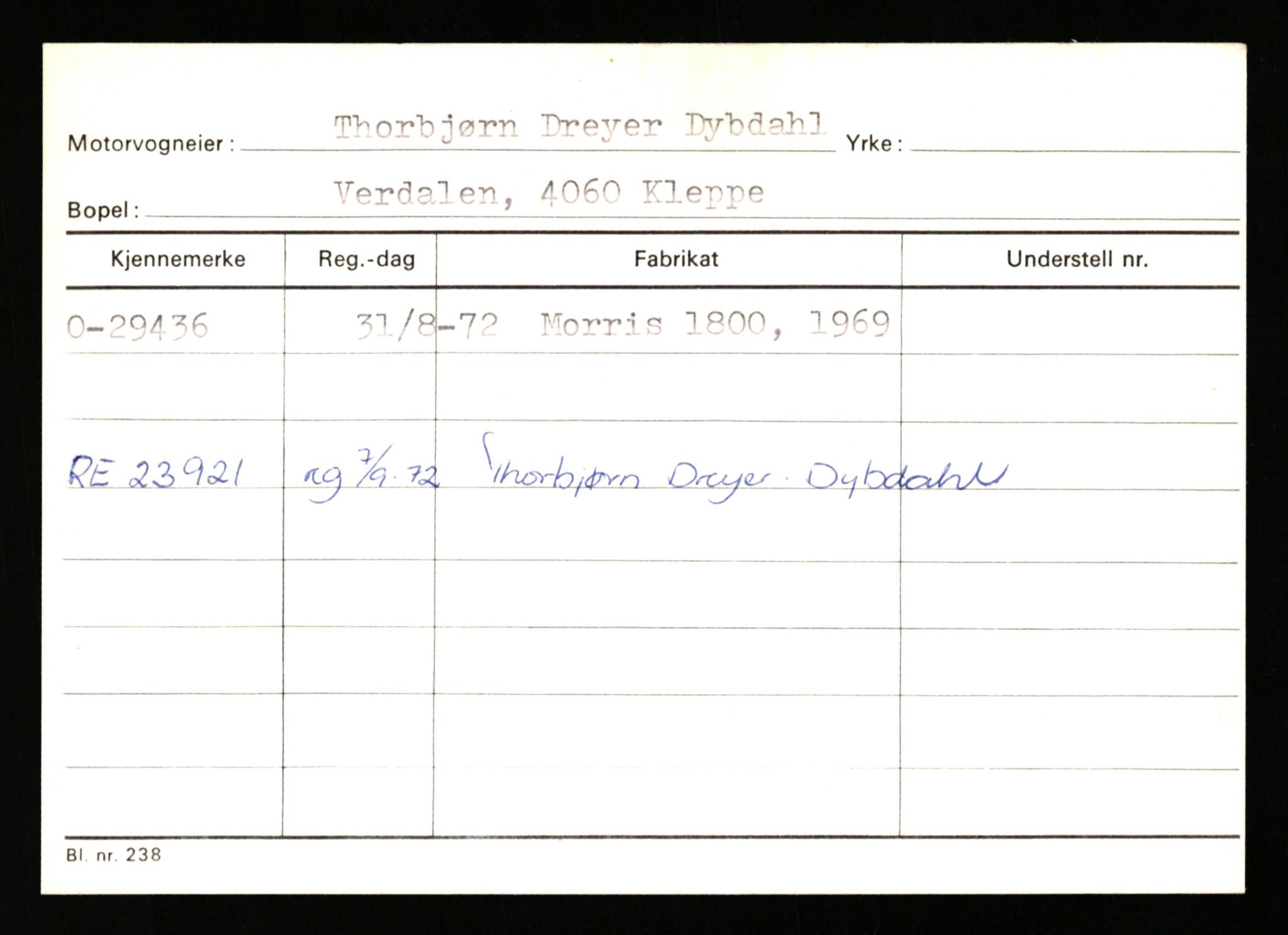 Stavanger trafikkstasjon, SAST/A-101942/0/G/L0005: Registreringsnummer: 23000 - 34245, 1930-1971, s. 2019