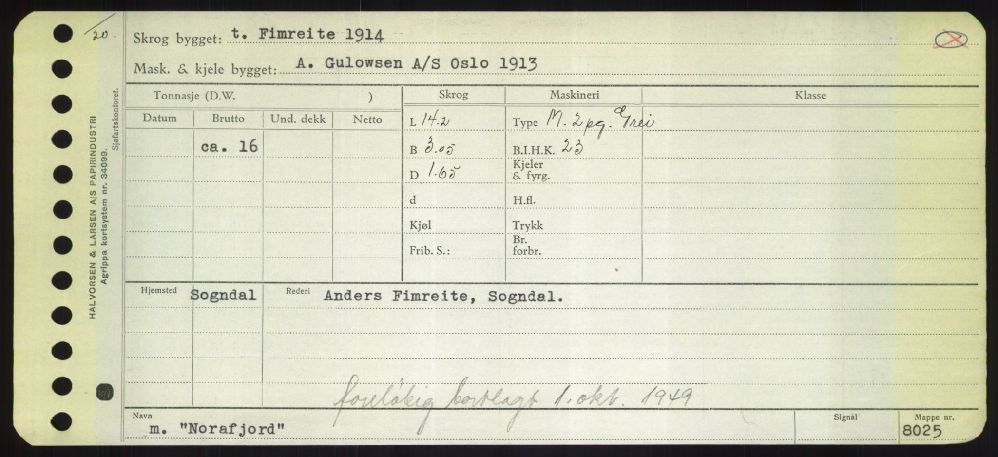 Sjøfartsdirektoratet med forløpere, Skipsmålingen, RA/S-1627/H/Hd/L0026: Fartøy, N-Norhol, s. 353