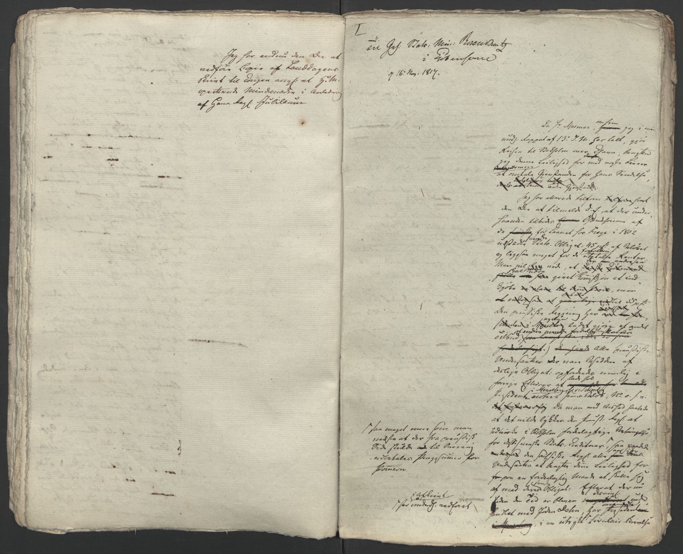 Faye, Andreas, AV/RA-PA-0015/F/Fh/L0026/0004: -- / Geheime-legationsraad Irgens-Berghs breve i consept 1817-1827, s. 20