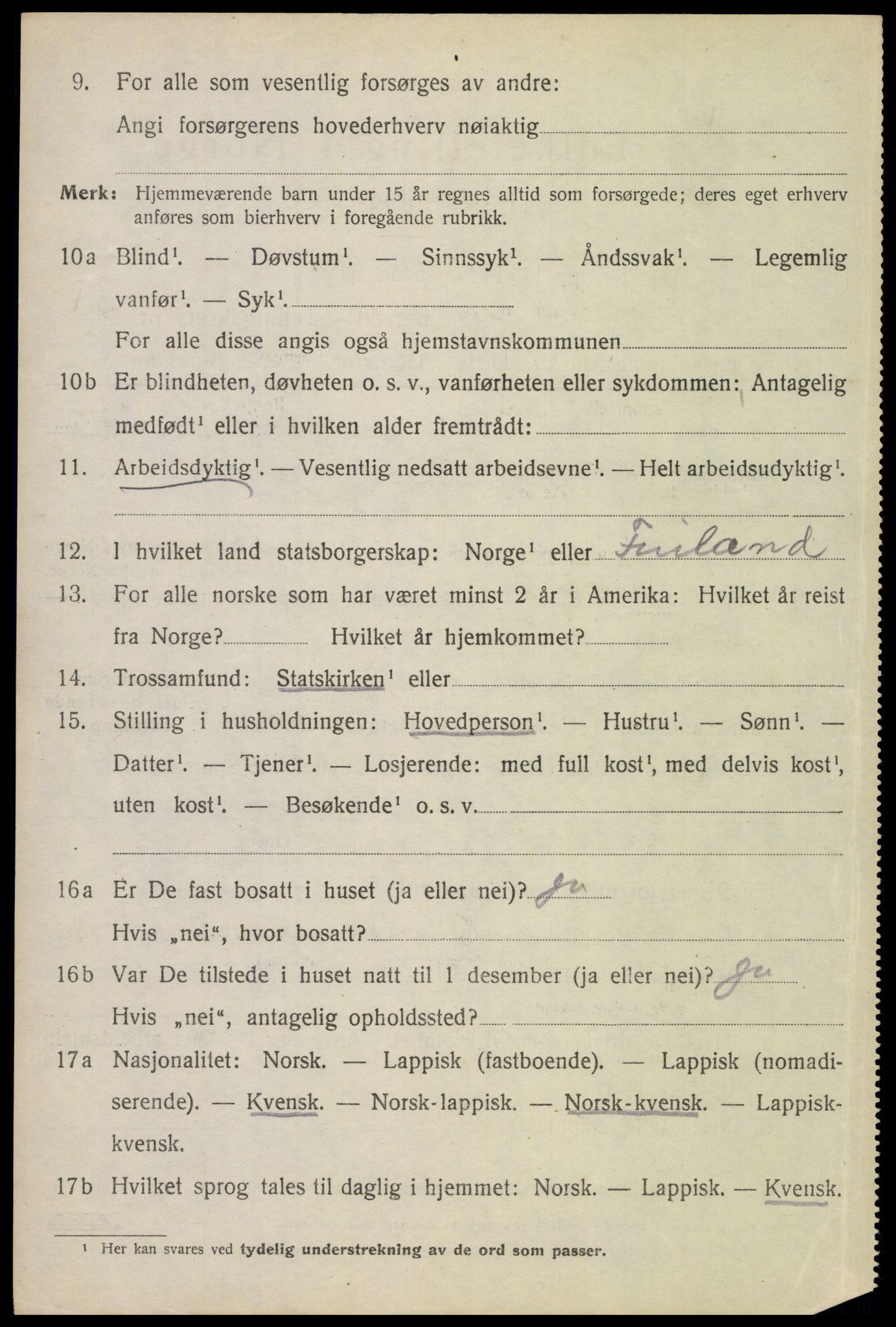SAT, Folketelling 1920 for 1853 Evenes herred, 1920, s. 7907