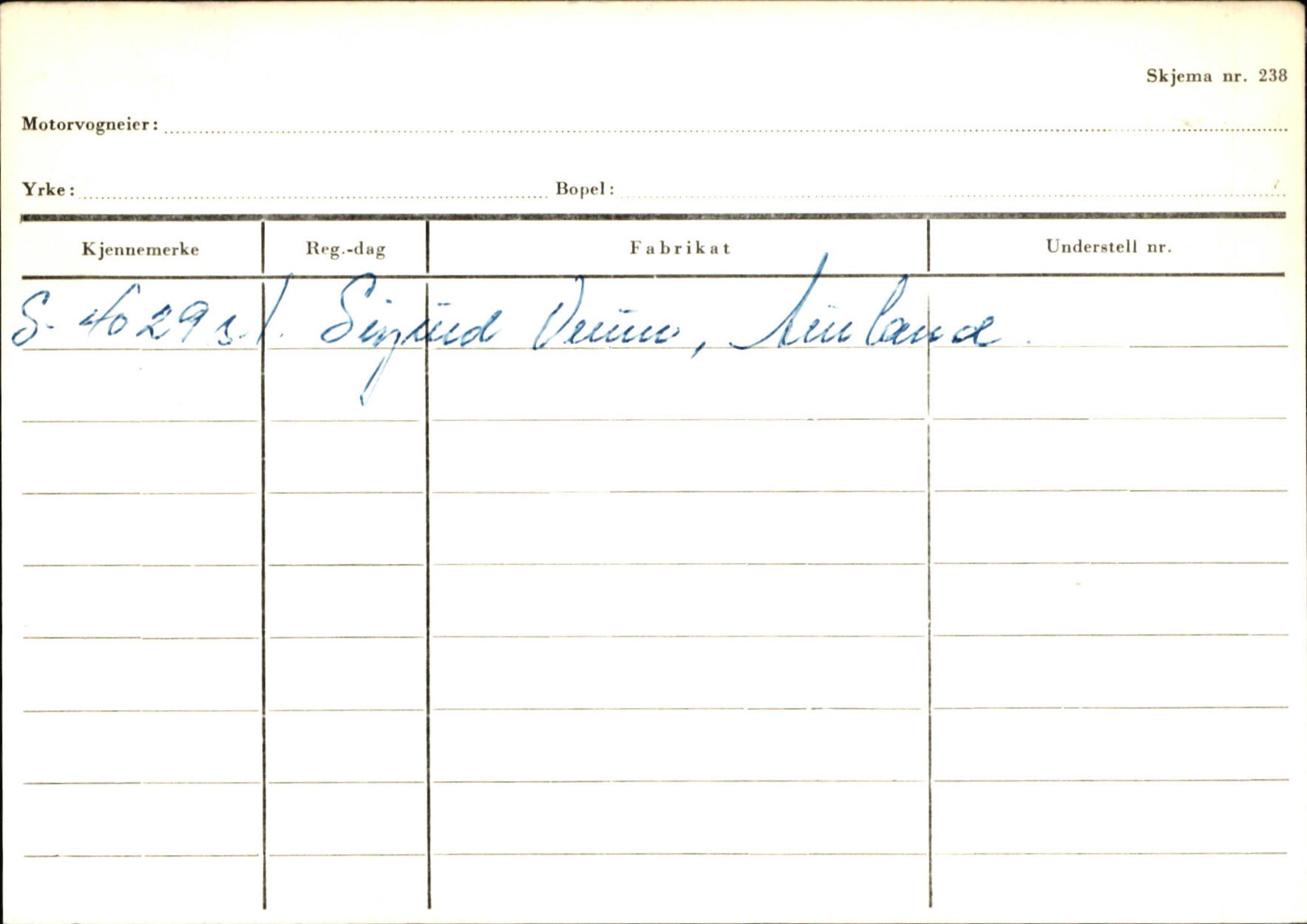 Statens vegvesen, Sogn og Fjordane vegkontor, AV/SAB-A-5301/4/F/L0125: Eigarregister Sogndal V-Å. Aurland A-Å. Fjaler A-N, 1945-1975, s. 1056