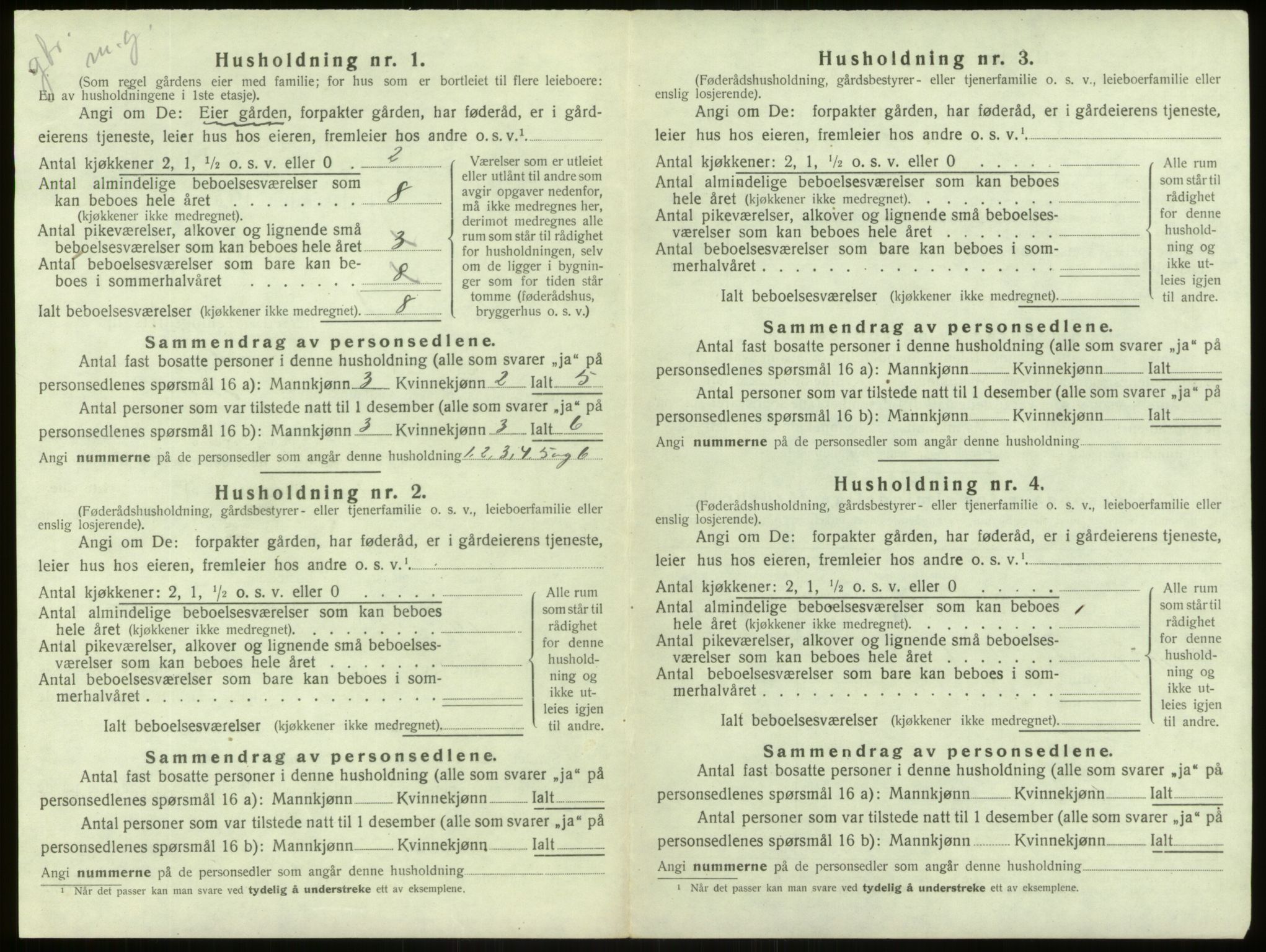 SAB, Folketelling 1920 for 1421 Aurland herred, 1920, s. 676