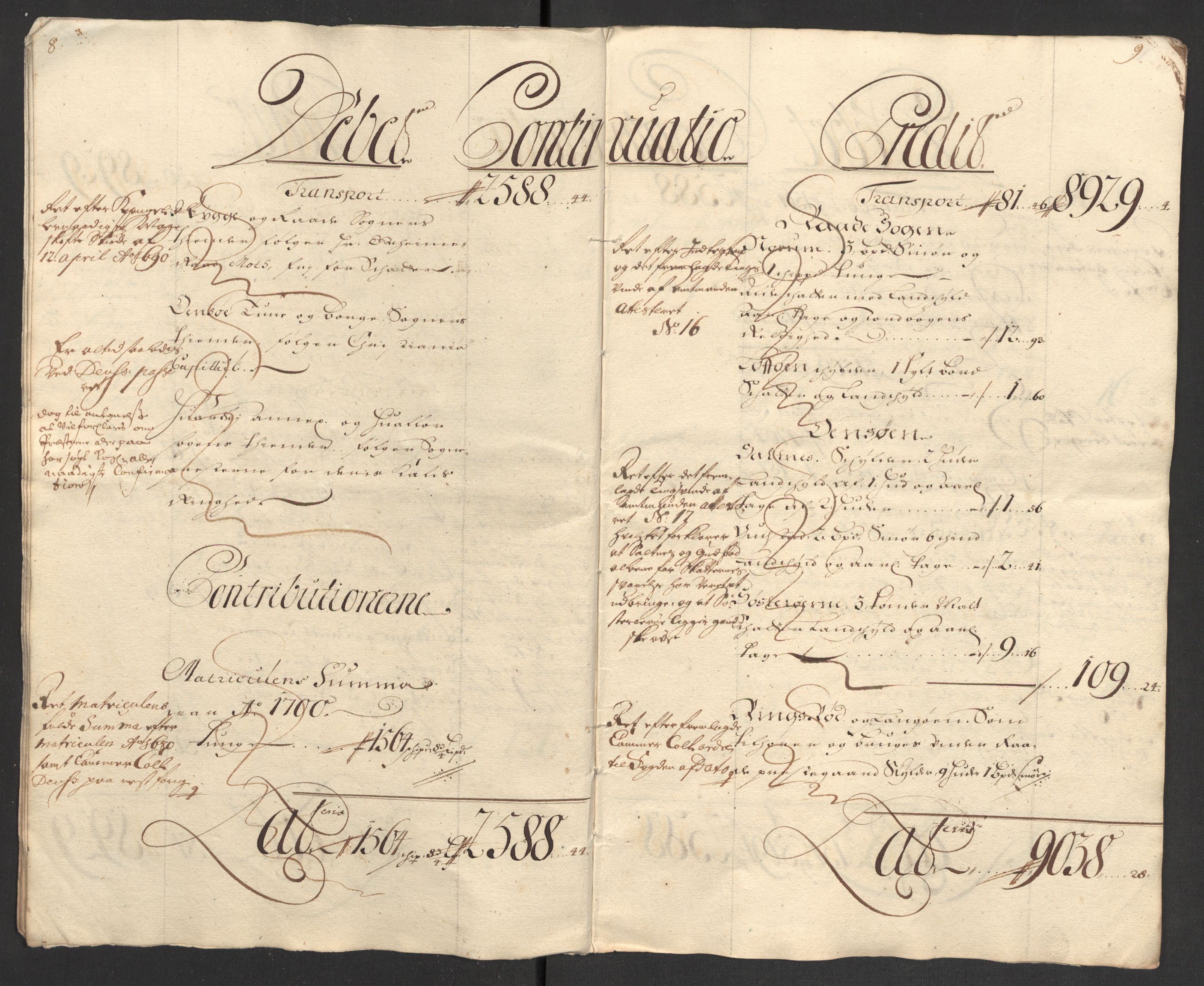 Rentekammeret inntil 1814, Reviderte regnskaper, Fogderegnskap, AV/RA-EA-4092/R04/L0130: Fogderegnskap Moss, Onsøy, Tune, Veme og Åbygge, 1701, s. 7