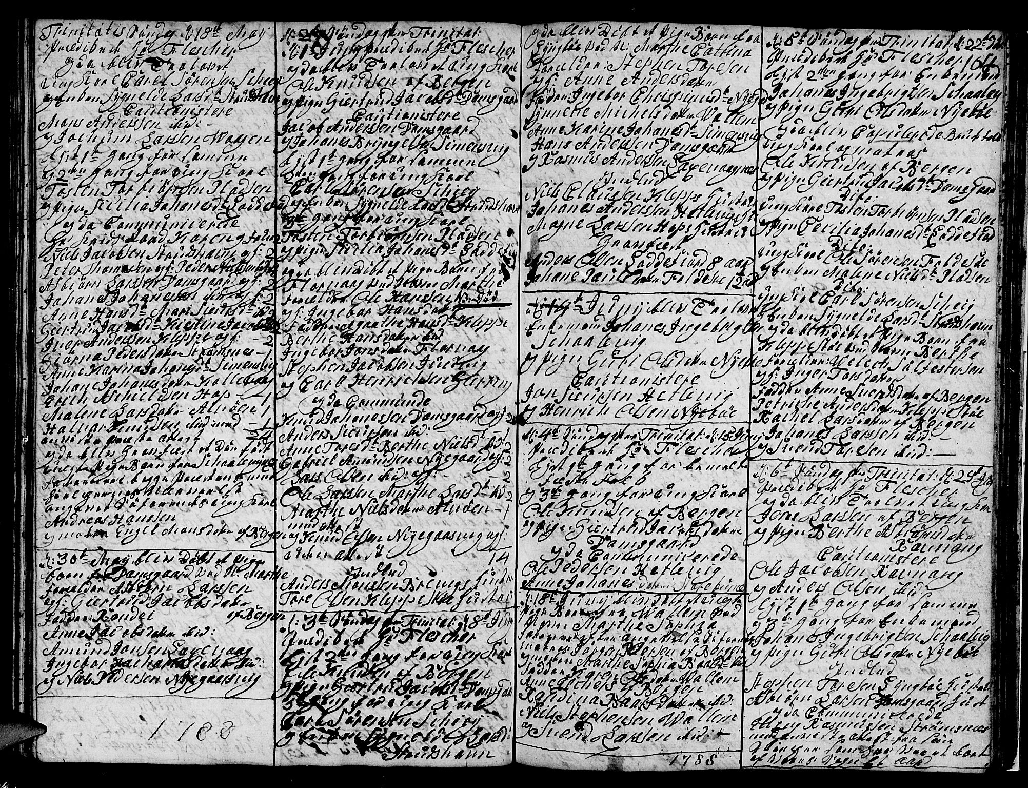 Askøy Sokneprestembete, SAB/A-74101/H/Ha/Hab/Haba/L0001: Klokkerbok nr. A 1, 1775-1792, s. 104