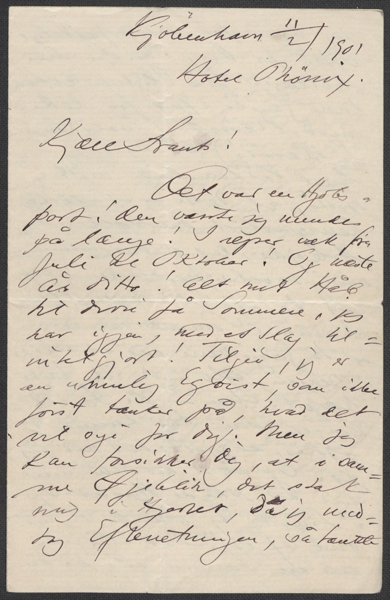 Beyer, Frants, RA/PA-0132/F/L0001: Brev fra Edvard Grieg til Frantz Beyer og "En del optegnelser som kan tjene til kommentar til brevene" av Marie Beyer, 1872-1907, s. 611