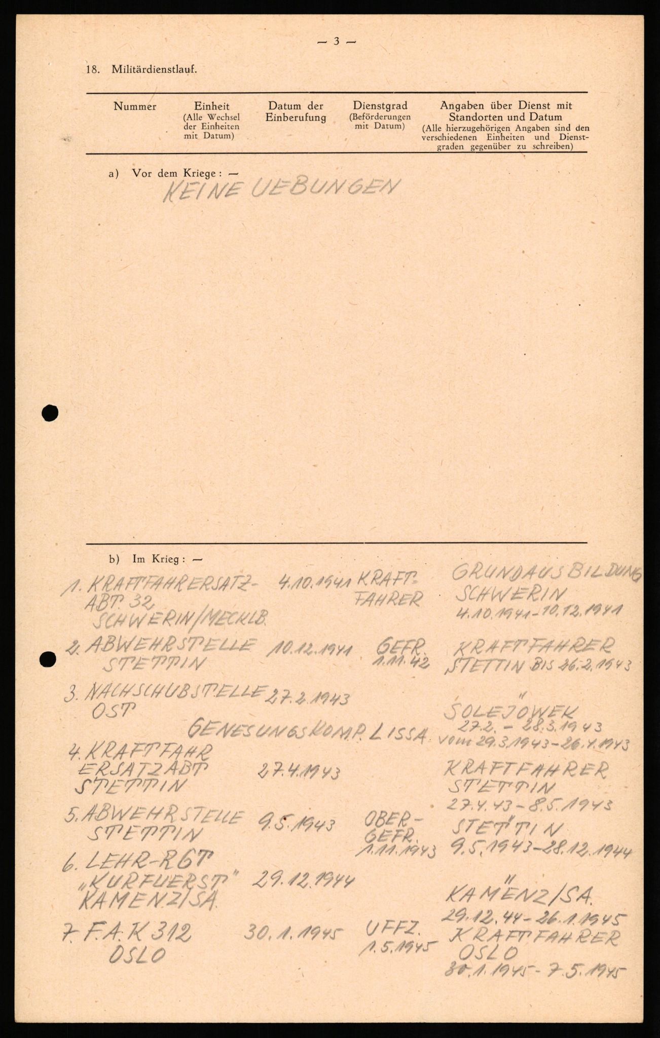 Forsvaret, Forsvarets overkommando II, AV/RA-RAFA-3915/D/Db/L0027: CI Questionaires. Tyske okkupasjonsstyrker i Norge. Tyskere., 1945-1946, s. 352