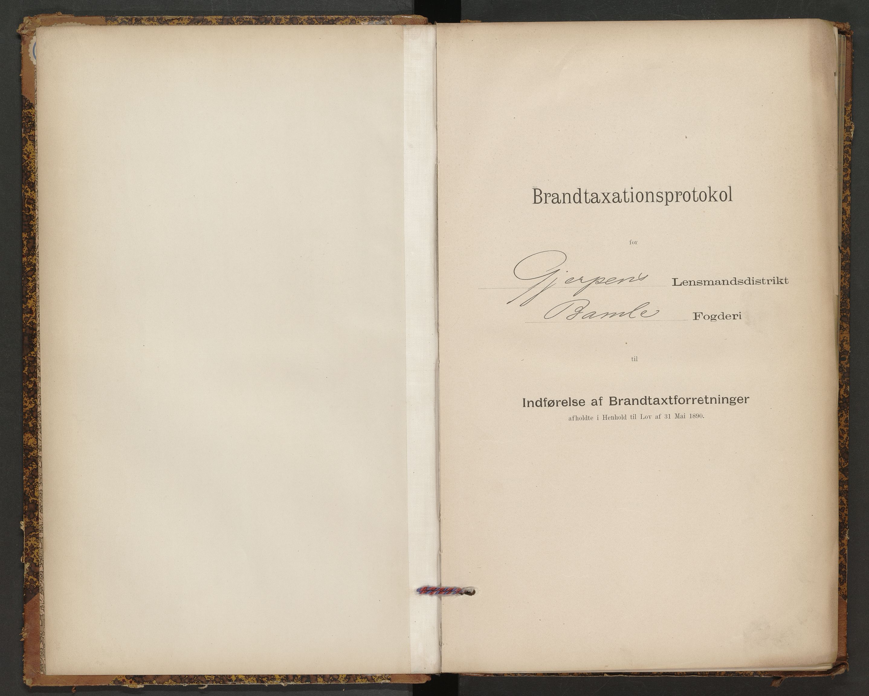 Gjerpen og Siljan lensmannskontor, AV/SAKO-A-555/Y/Ye/Yeb/L0004: Skjematakstprotokoll, 1901-1903