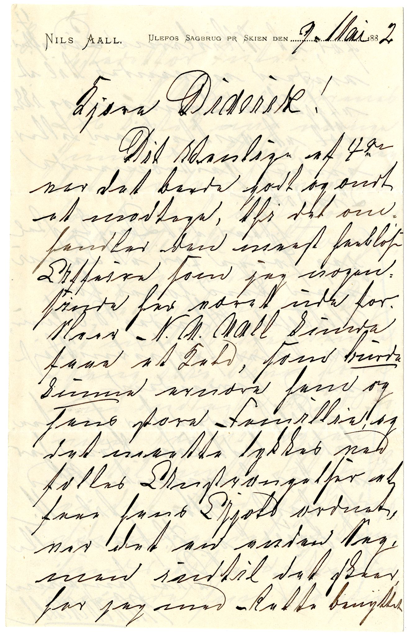 Diderik Maria Aalls brevsamling, NF/Ark-1023/F/L0001: D.M. Aalls brevsamling. A - B, 1738-1889, s. 276