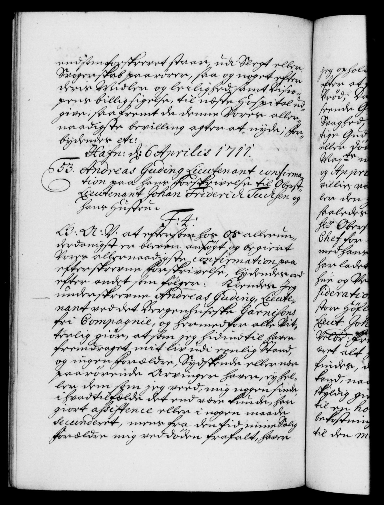 Danske Kanselli 1572-1799, RA/EA-3023/F/Fc/Fca/Fcaa/L0020: Norske registre, 1708-1711, s. 505b