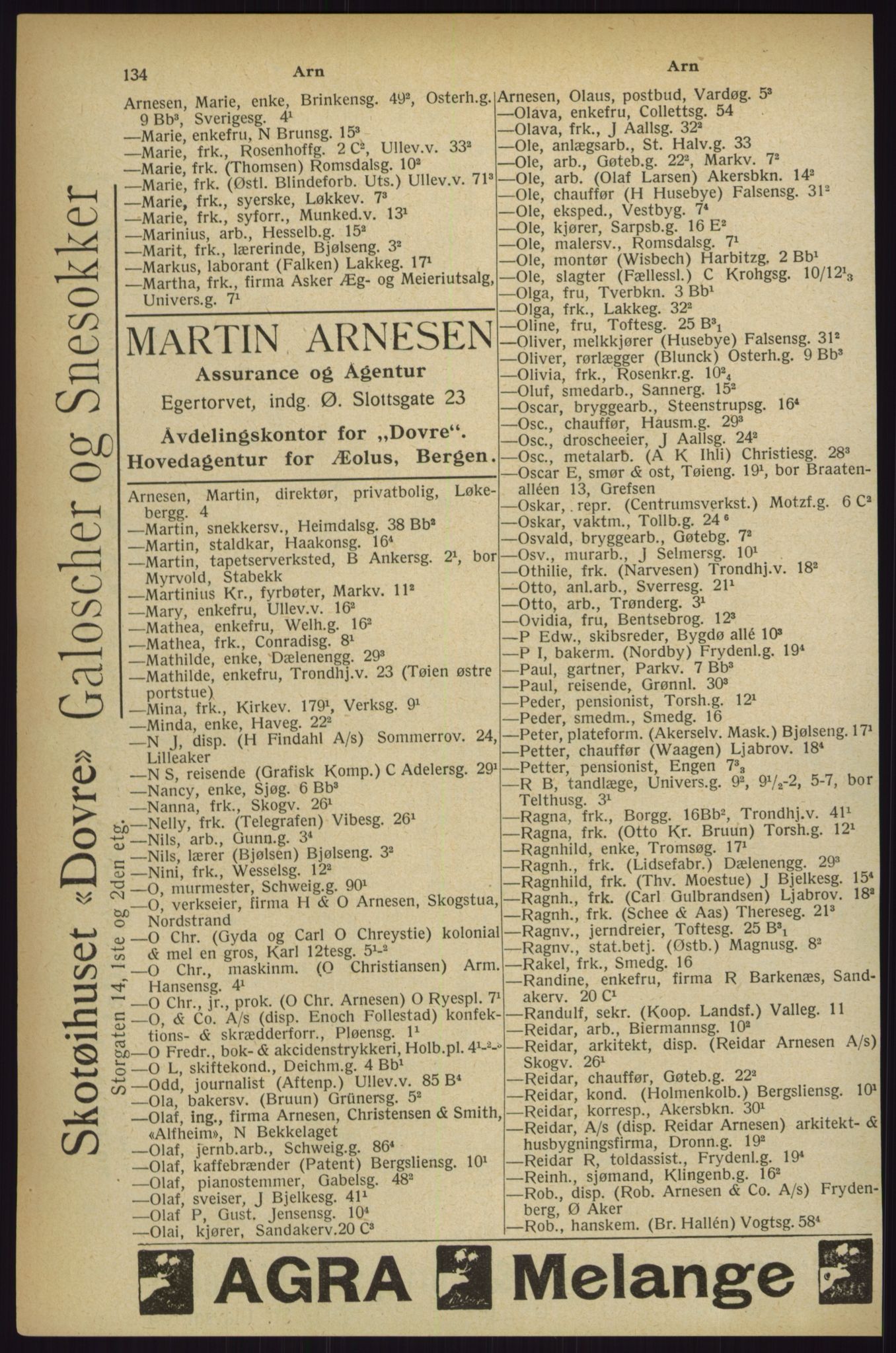 Kristiania/Oslo adressebok, PUBL/-, 1927, s. 134