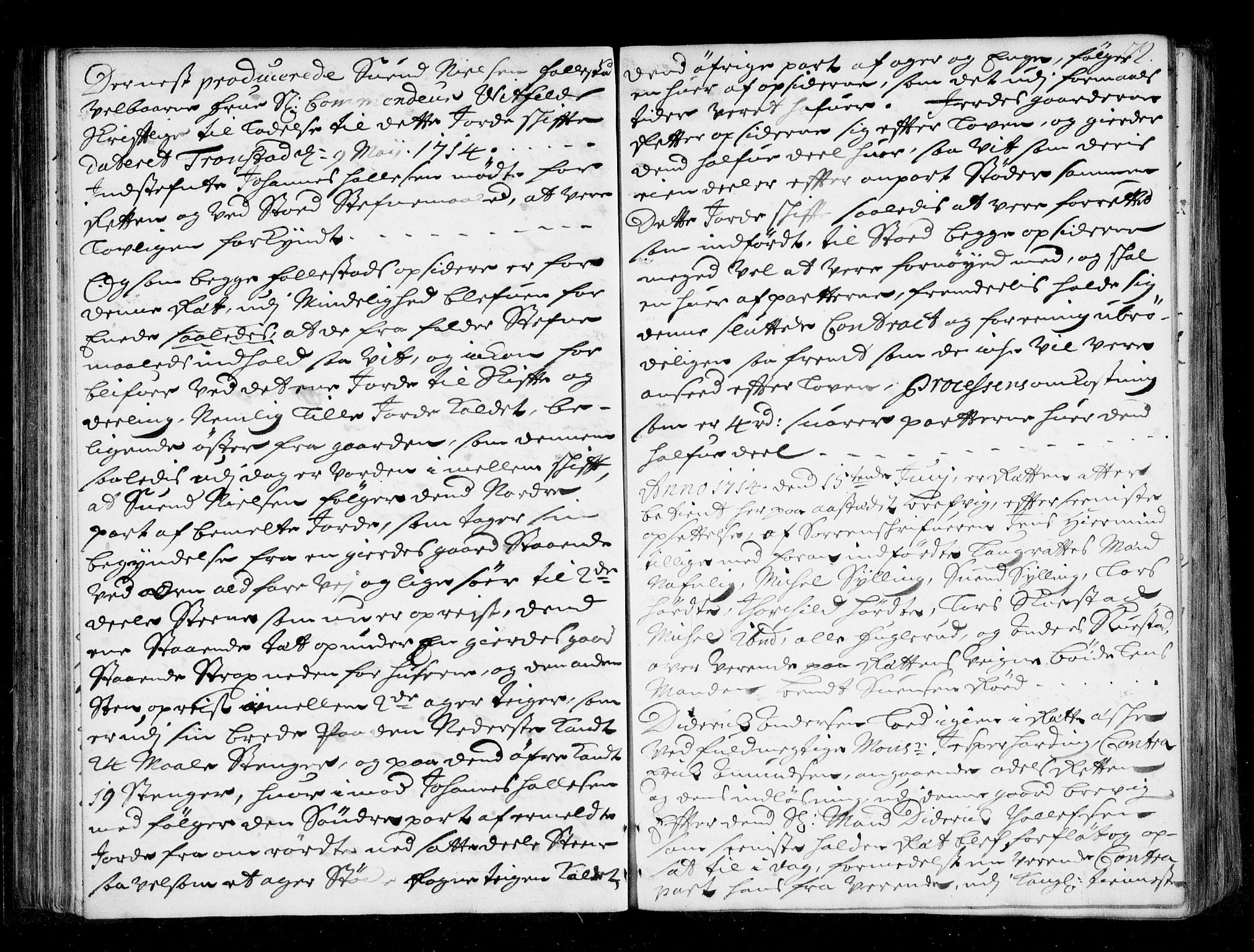 Lier, Røyken og Hurum sorenskriveri, SAKO/A-89/F/Fa/L0043: Tingbok, 1712-1716, s. 72