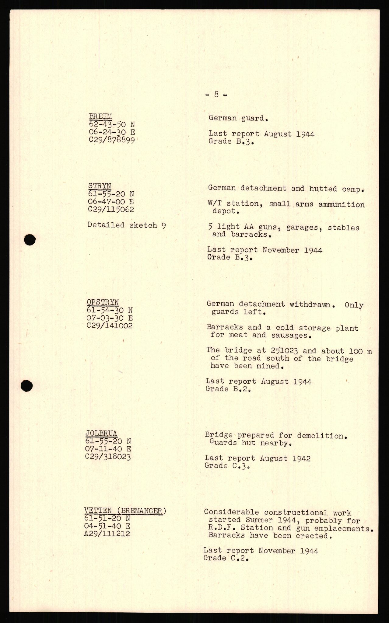 Forsvaret, Forsvarets overkommando II, AV/RA-RAFA-3915/D/Dd/L0017: Sogn og Fjordane / Hordaland, 1943-1945, s. 22